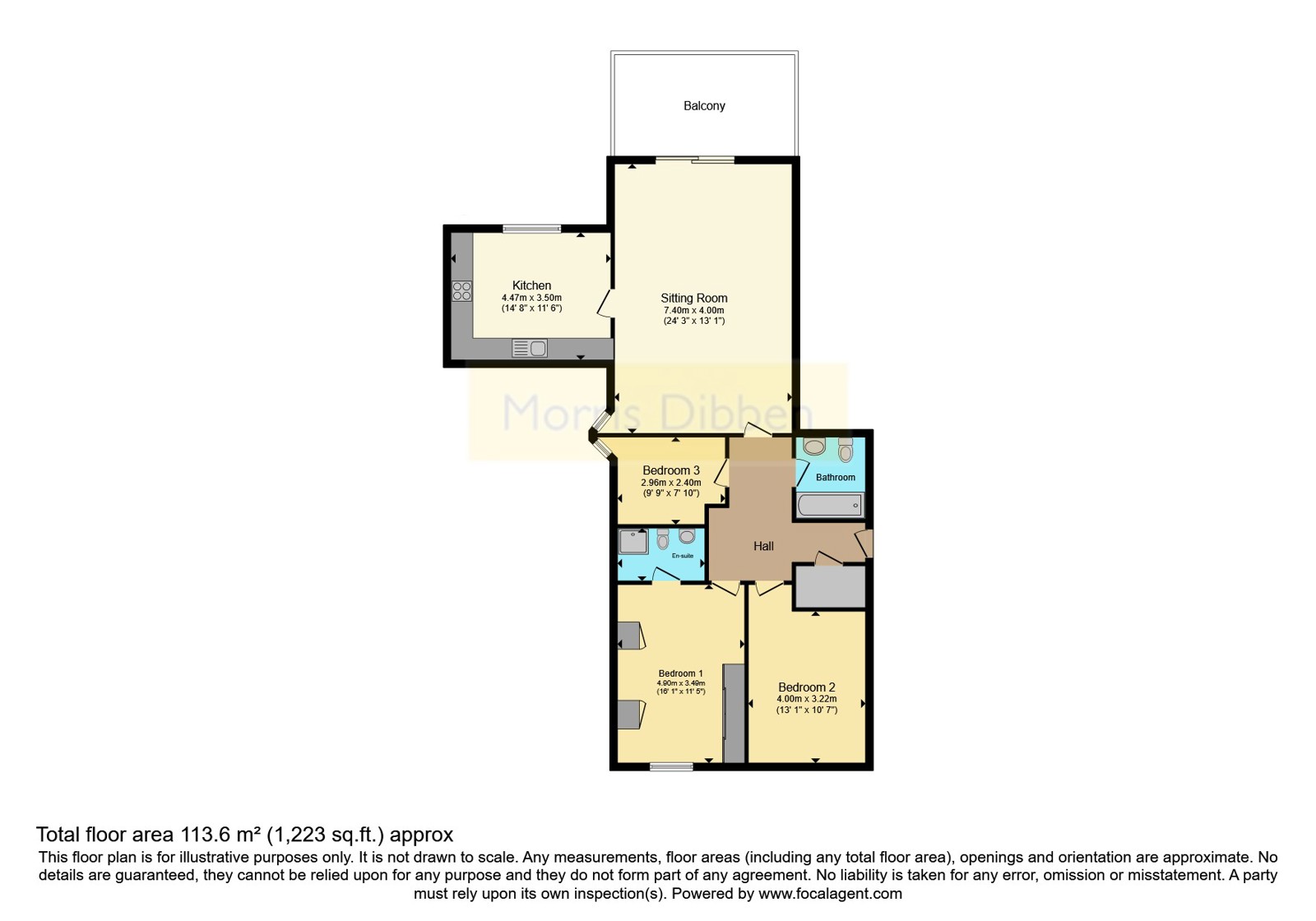 Flat 15 St. Catherines Court, 390, Sea Front, Hampshire floorplan