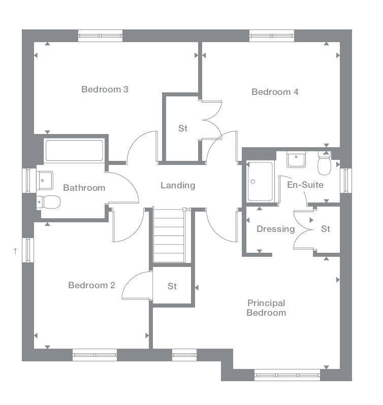 "Denham" at Western Way, Ryton NE40, 4 bedroom detached house for sale