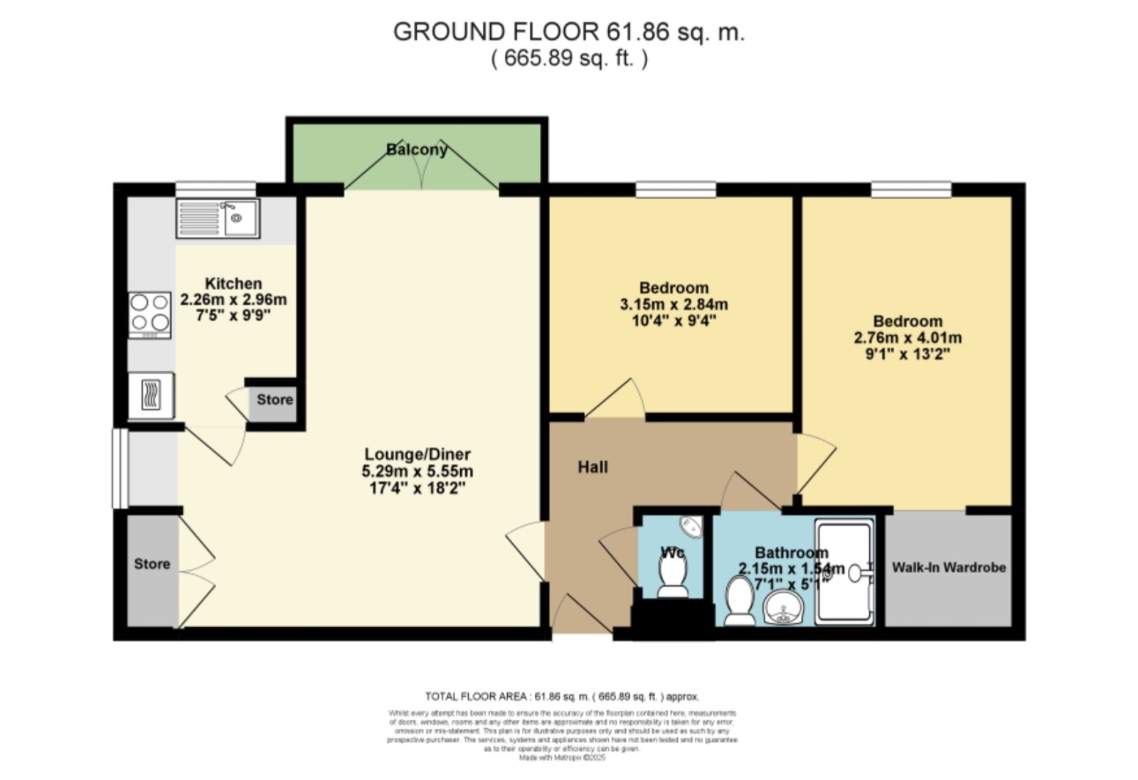 Flat 13, Bierce Court, 1, Lyell Road, Kent floorplan