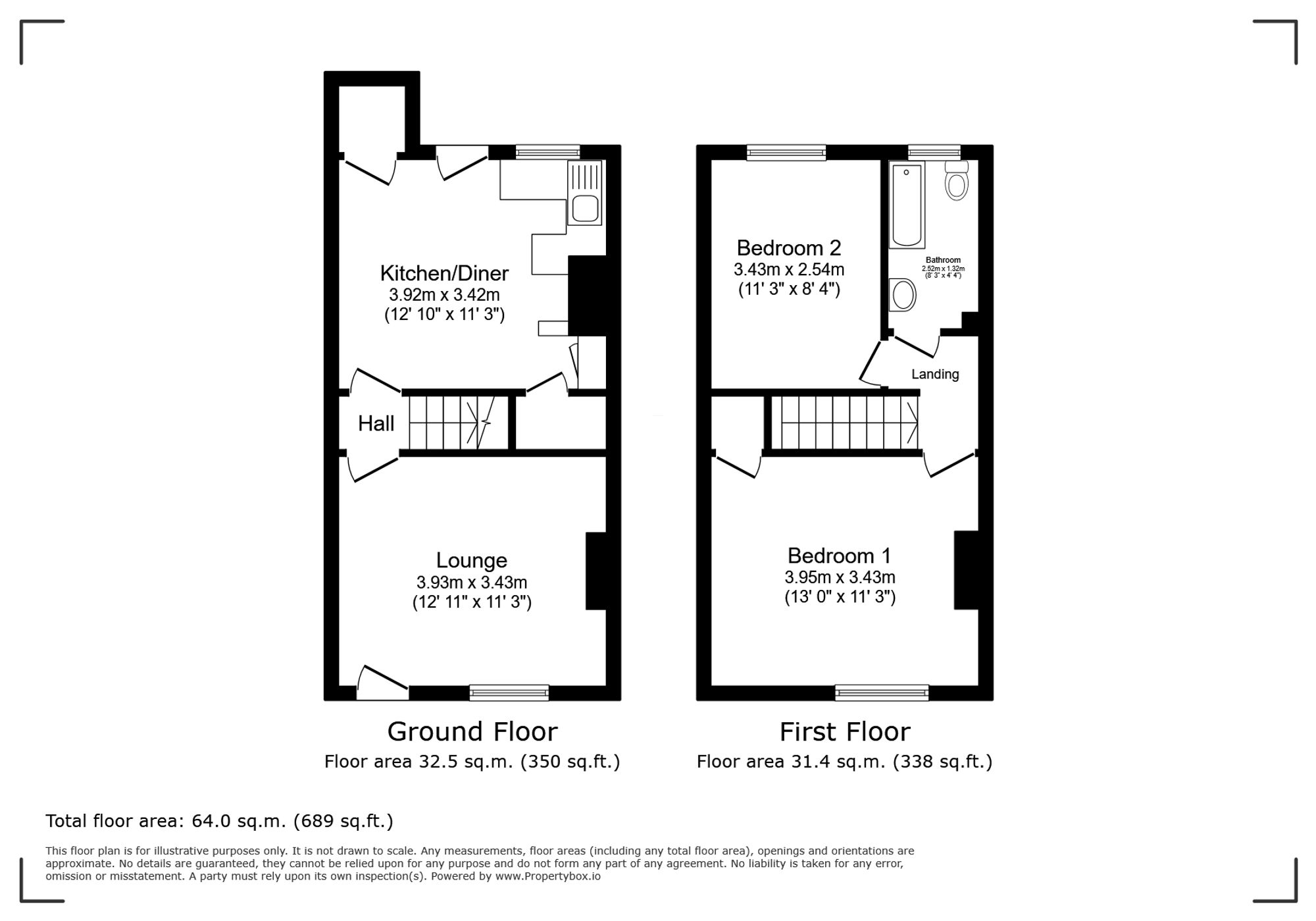 14 Coronation Street, Barnsley floorplan