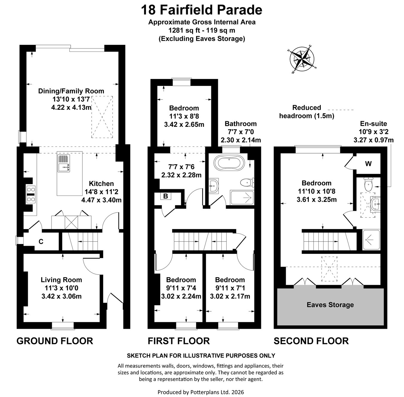 18, Fairfield Parade, Cheltenham floorplan