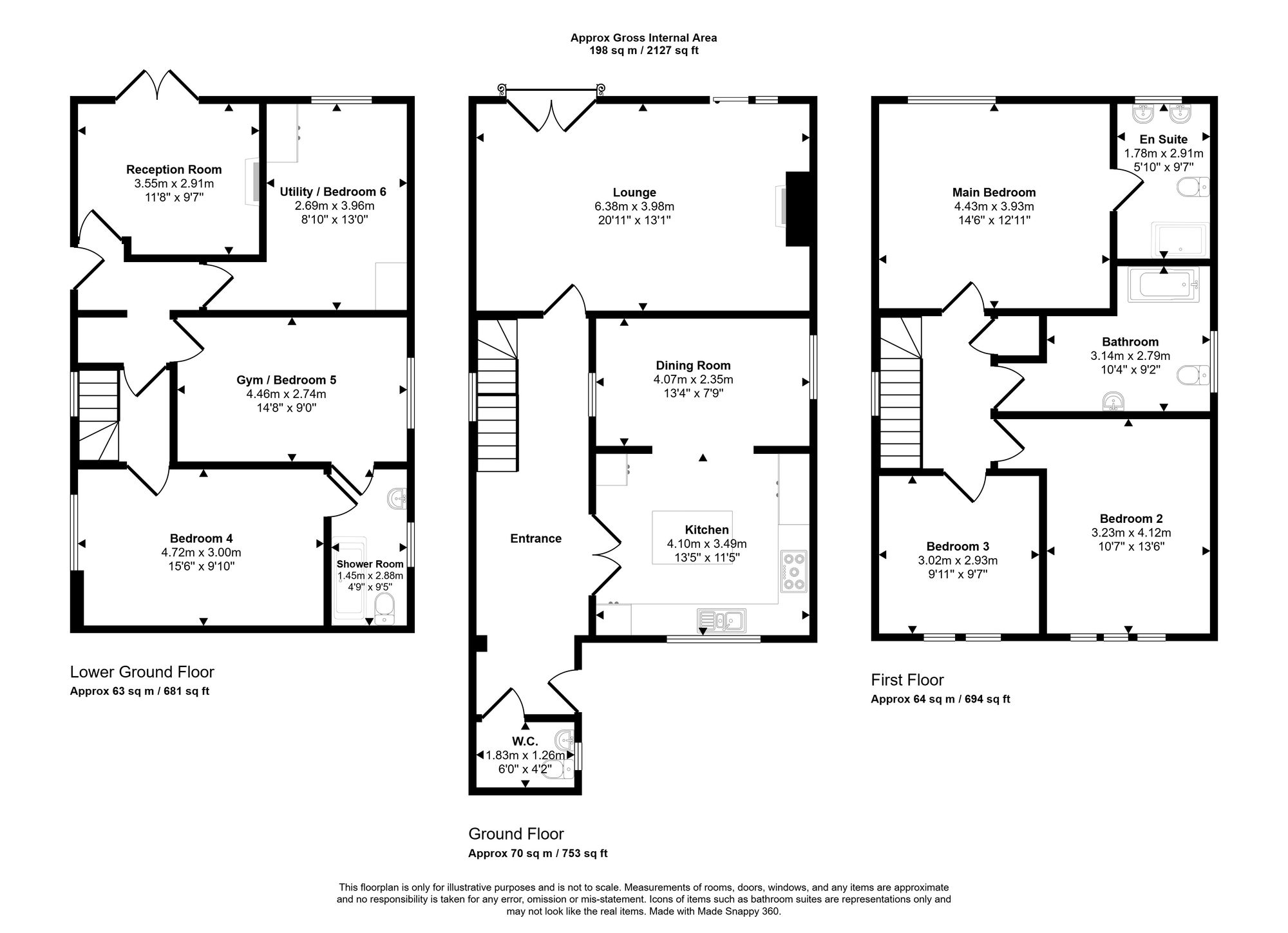 95 Castle Hill Road, Wigan floorplan