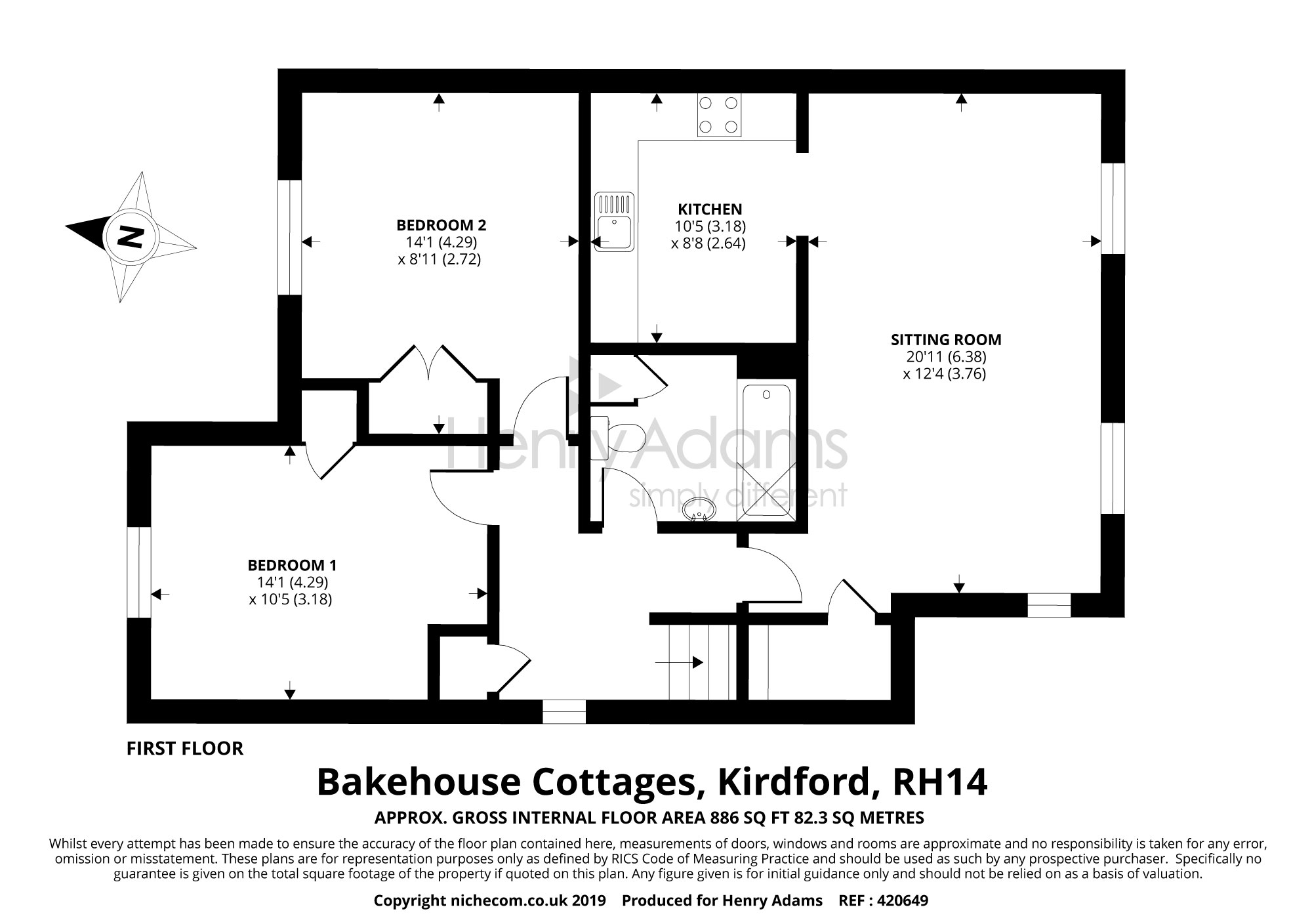 2 Bedrooms Flat for sale in Bakehouse Cottages, Kirdford RH14