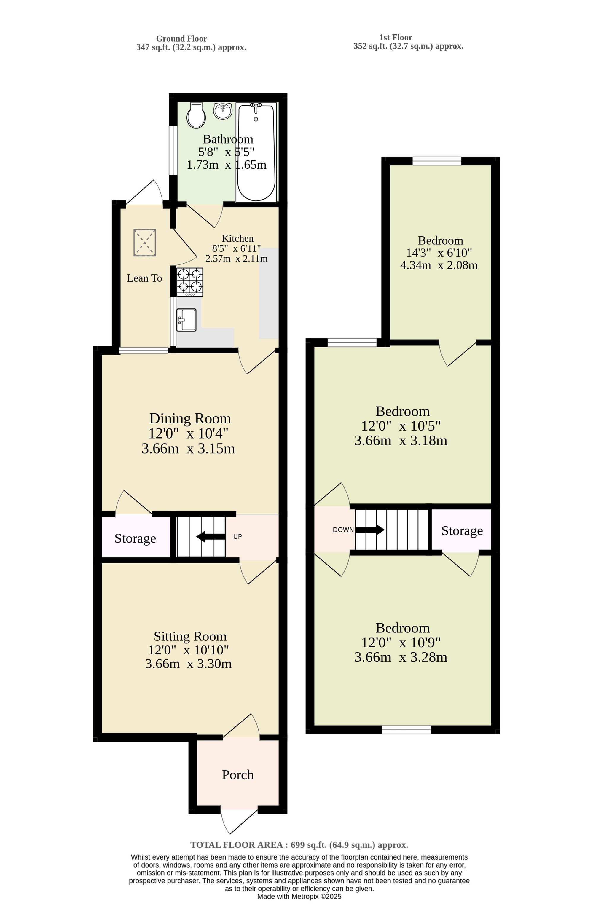 43 Station Road North, Great Yarmouth floorplan