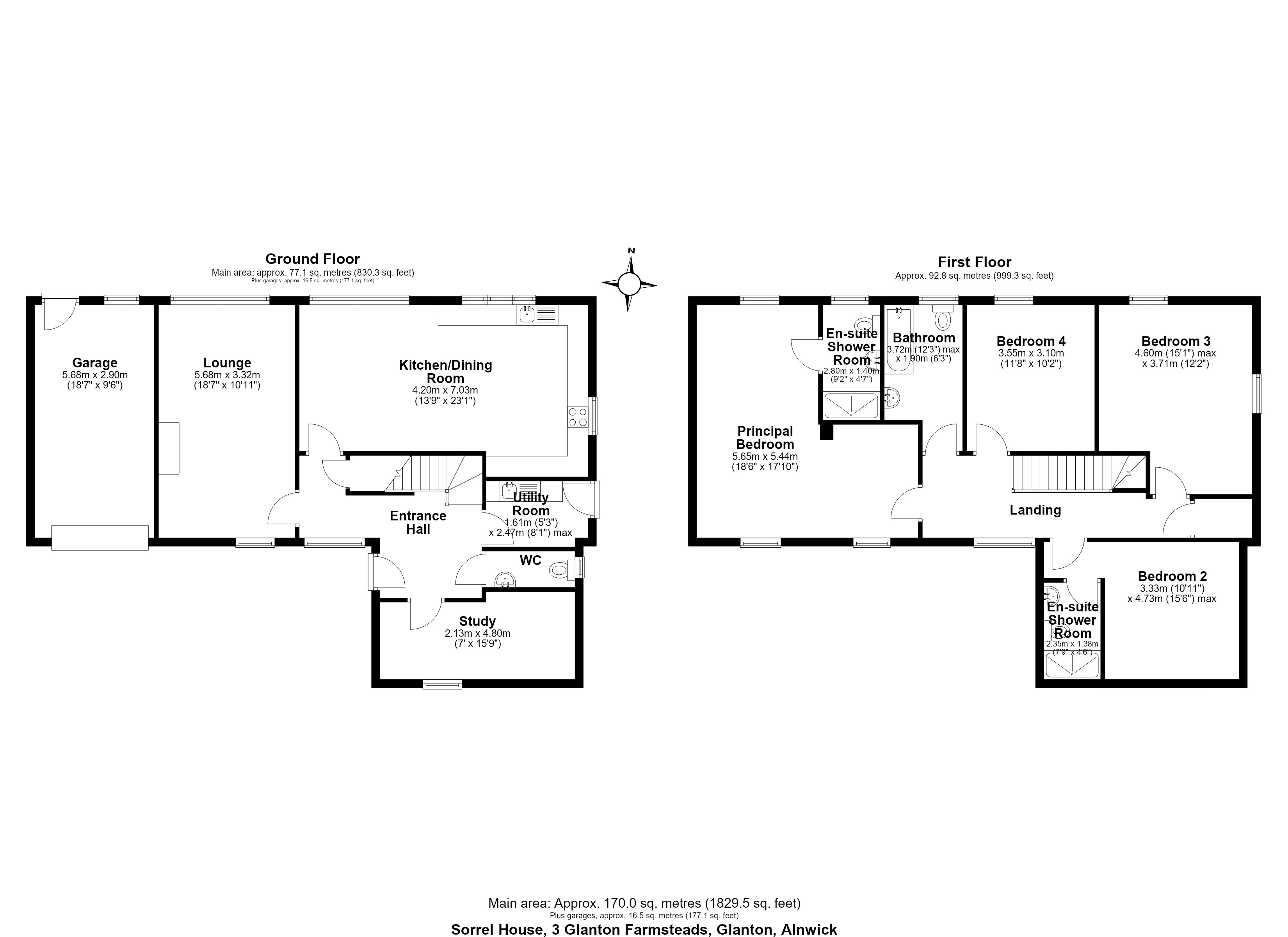 SORREL HOUSE, SORREL HOUSE, GLANTON FARMSTEADS, GLANTON floorplan