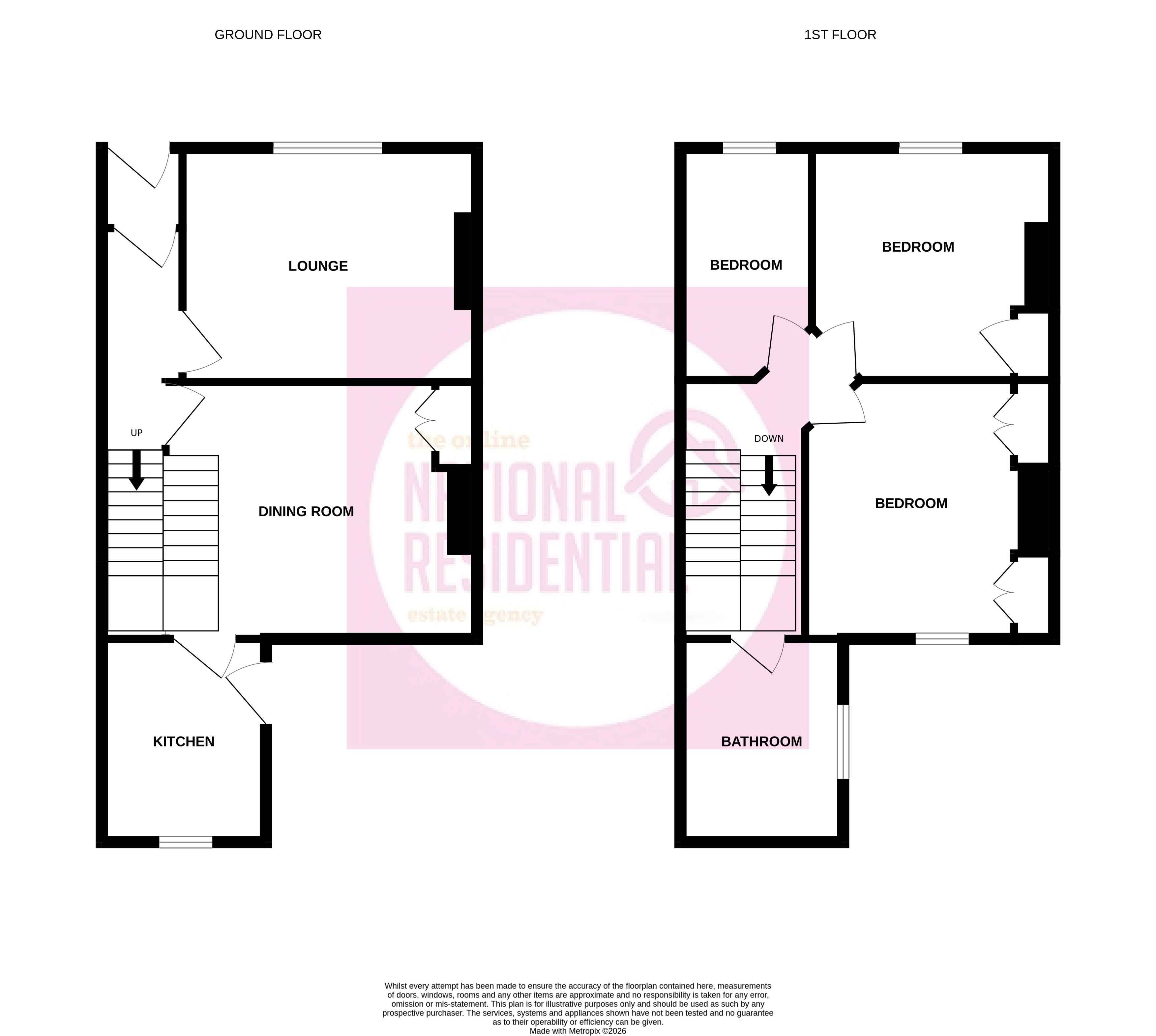 4, Woodland Road, Bearpark floorplan