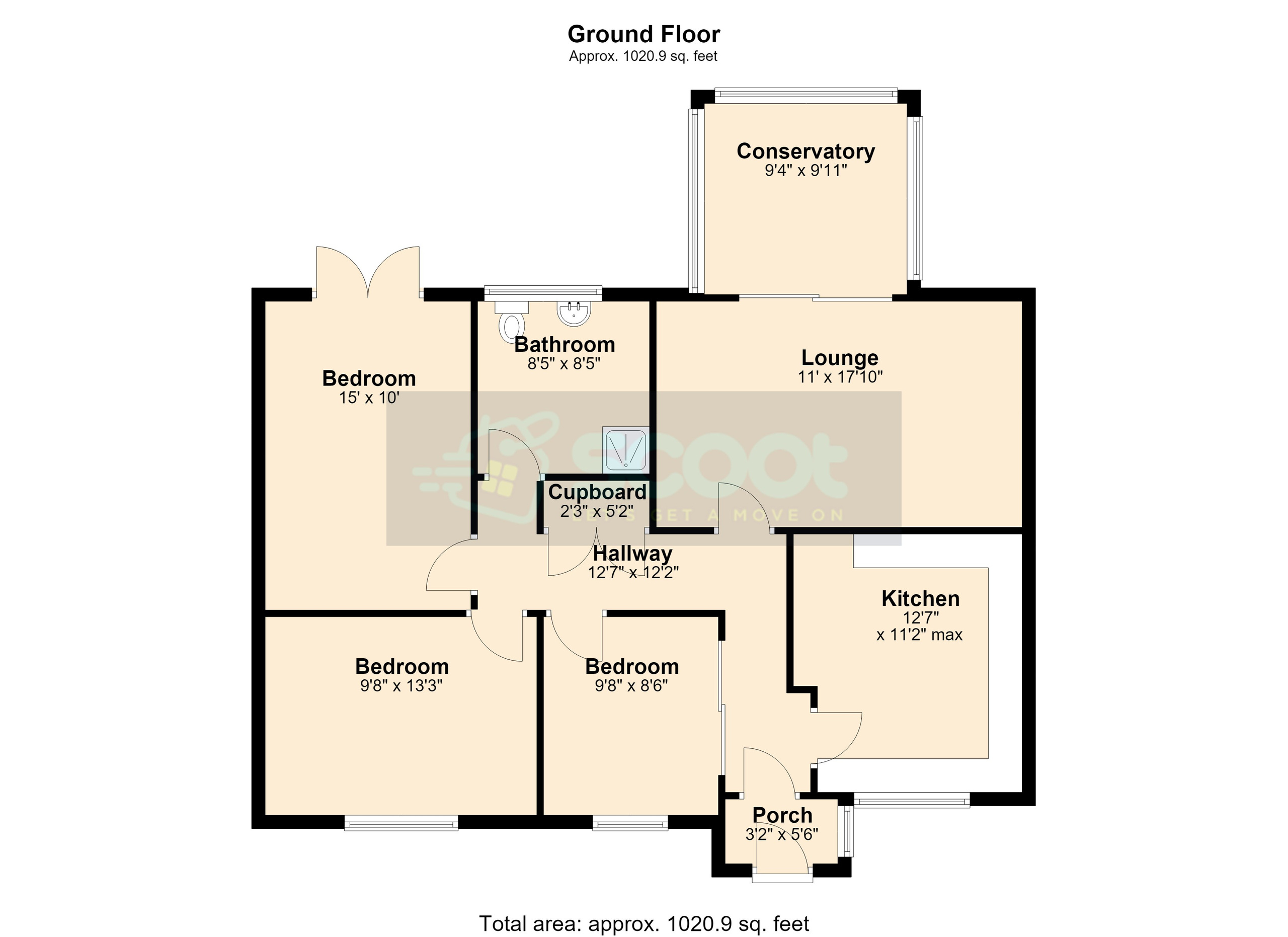 8 Roland Simpson Close, Goole floorplan