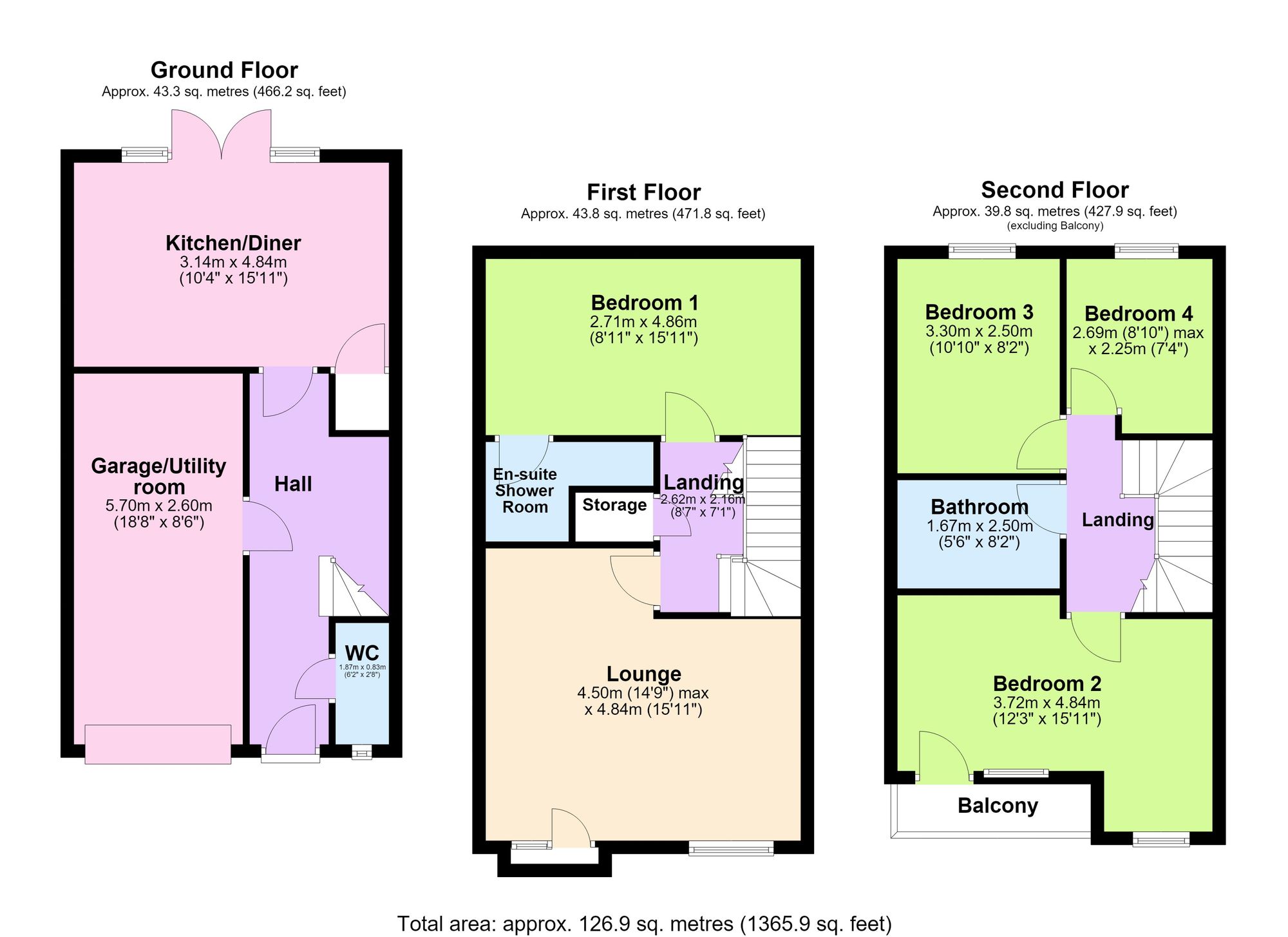 1 White Rock Road, Paignton floorplan