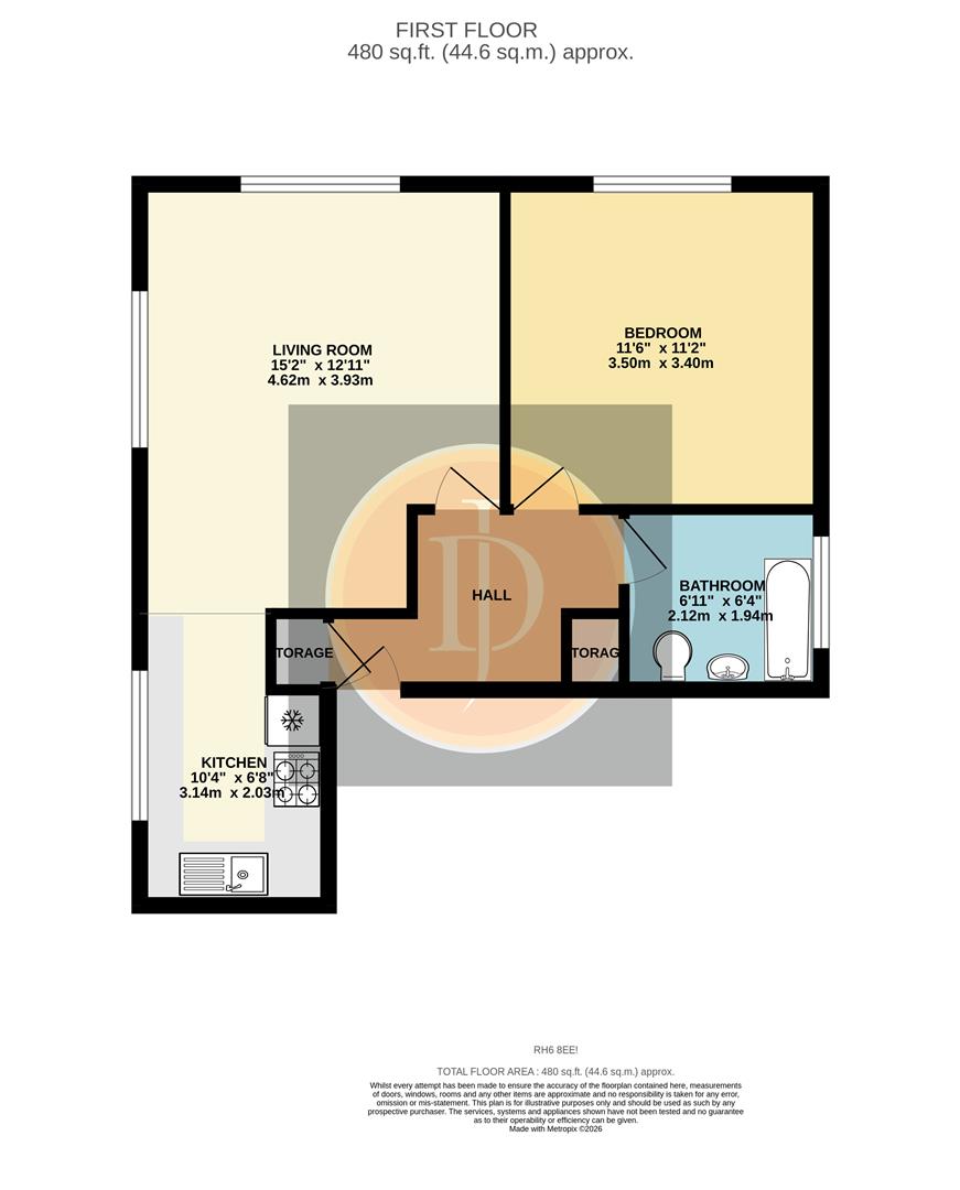 43 Meath Green Lane, Horley floorplan