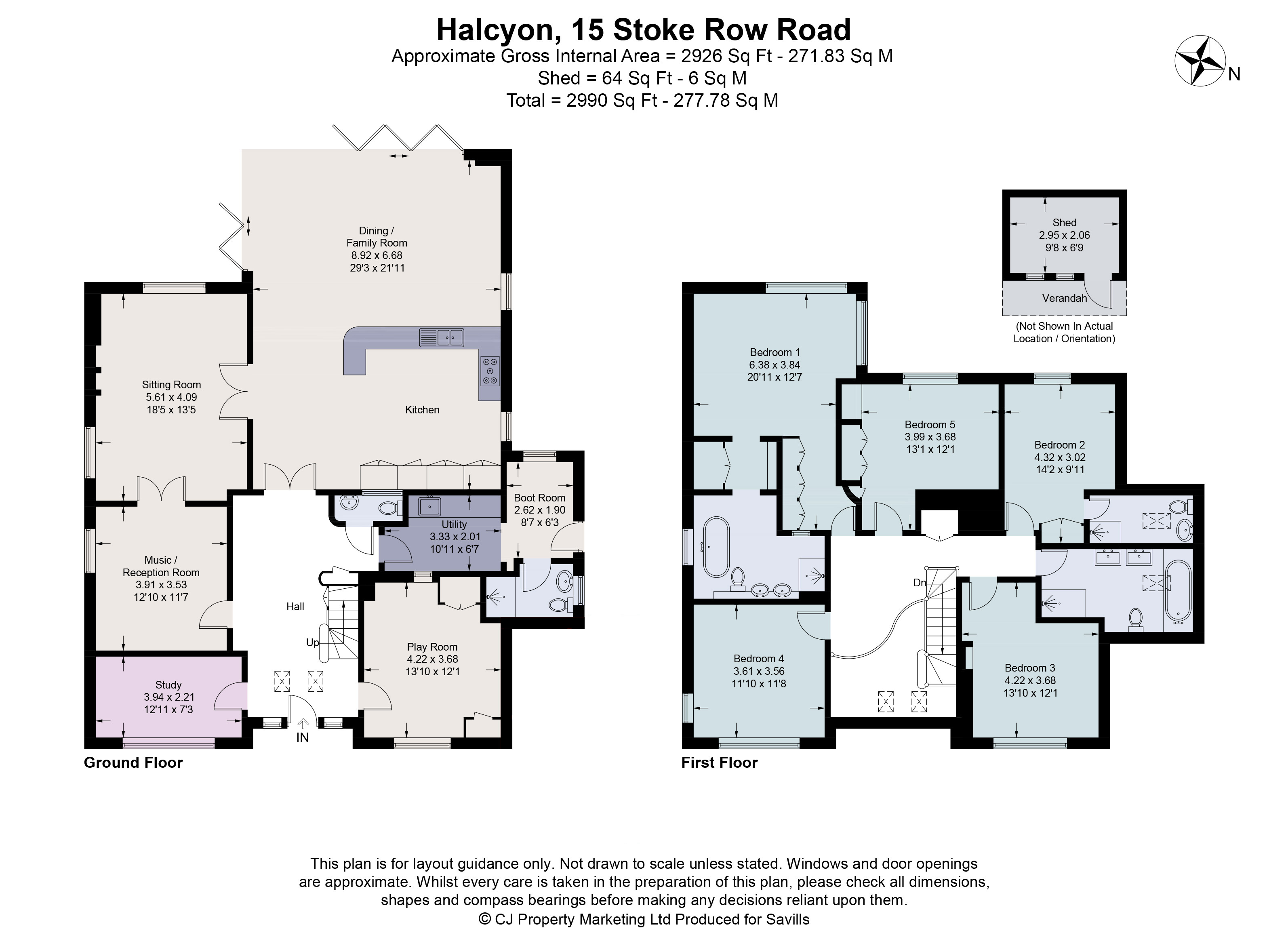 Halcyon, 15, Stoke Row Road, Henley-on-Thames floorplan