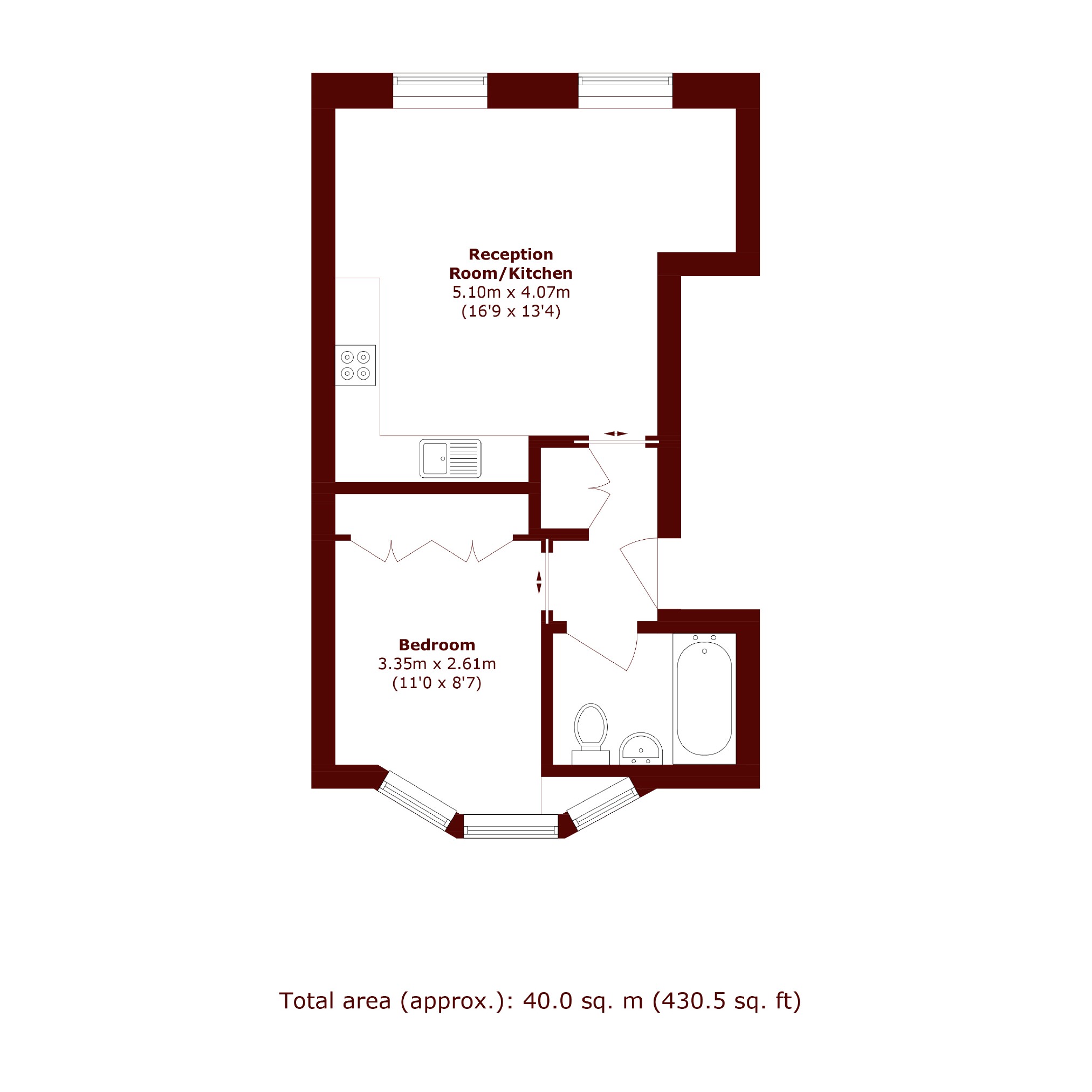 Flat 3, 8, Alderbrook Road, London floorplan