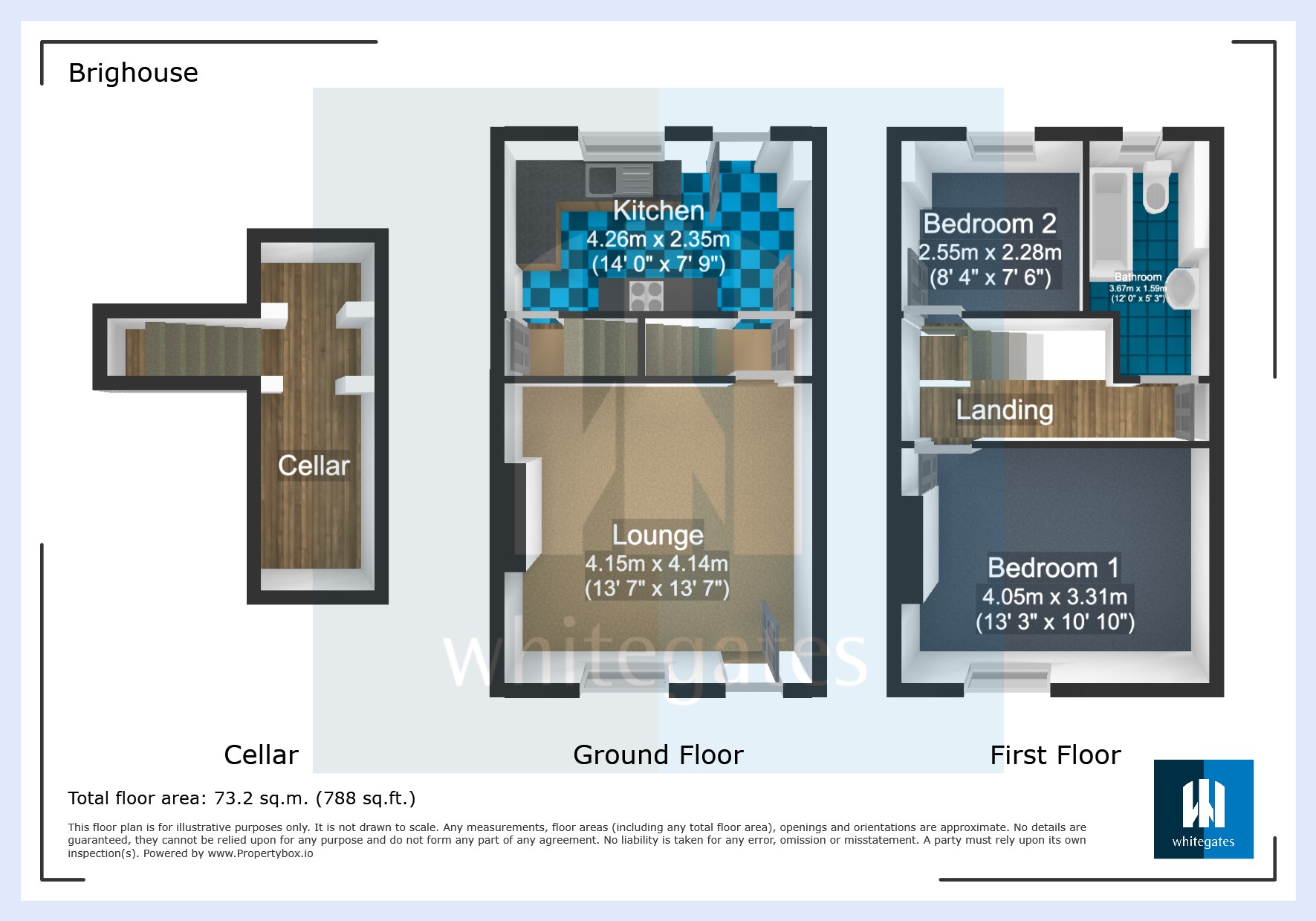 4, Harley Street, Brighouse floorplan