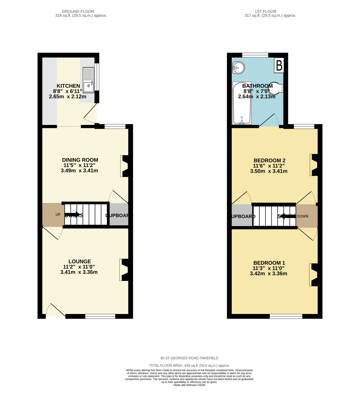 60, St. Georges Road, Lowestoft floorplan