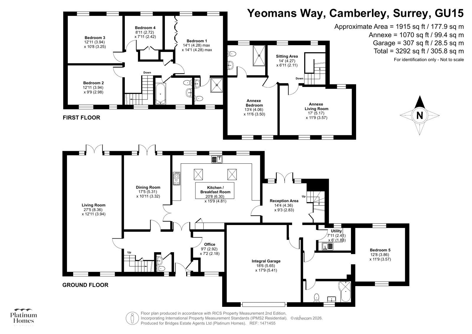 2, Yeomans Way, Surrey floorplan
