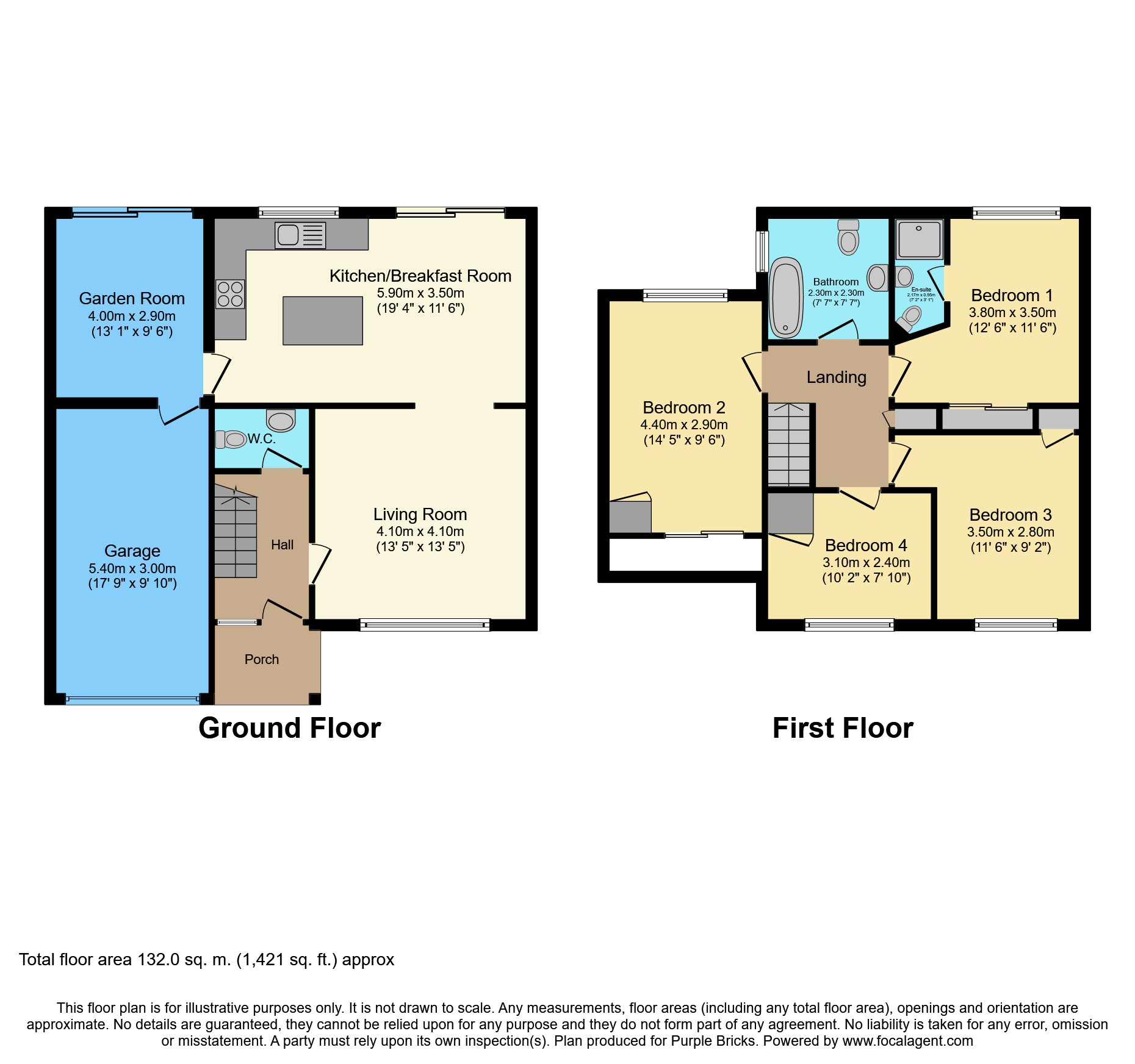 4 Bedrooms Link-detached house for sale in Coleridge Avenue, Yateley GU46