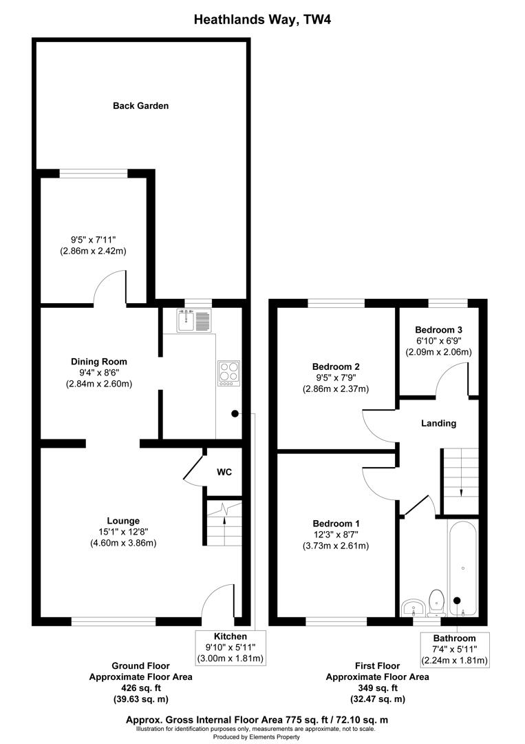 2, Heathlands Way, Hounslow floorplan