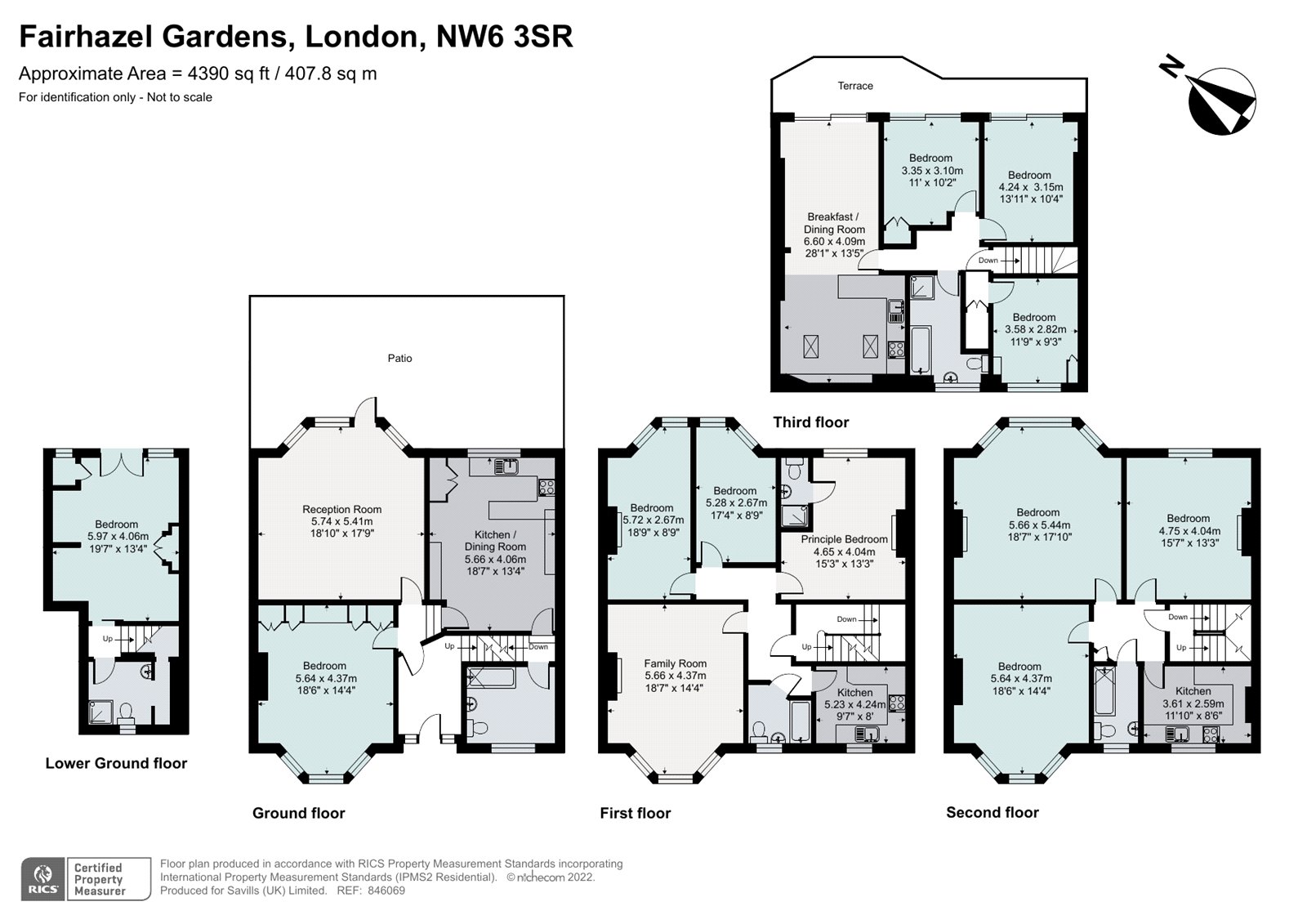 76, Fairhazel Gardens, London floorplan