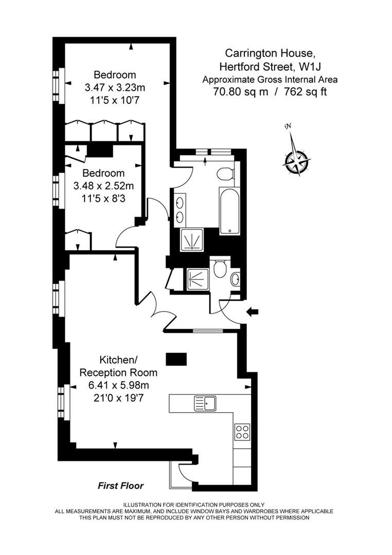2 Bedrooms Flat to rent in Carrington House, Hertford Street, Mayfair W1J