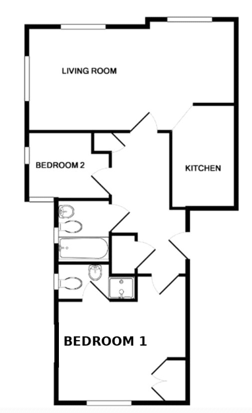 Flat 9,, Latimer House, Marrow Meade floorplan