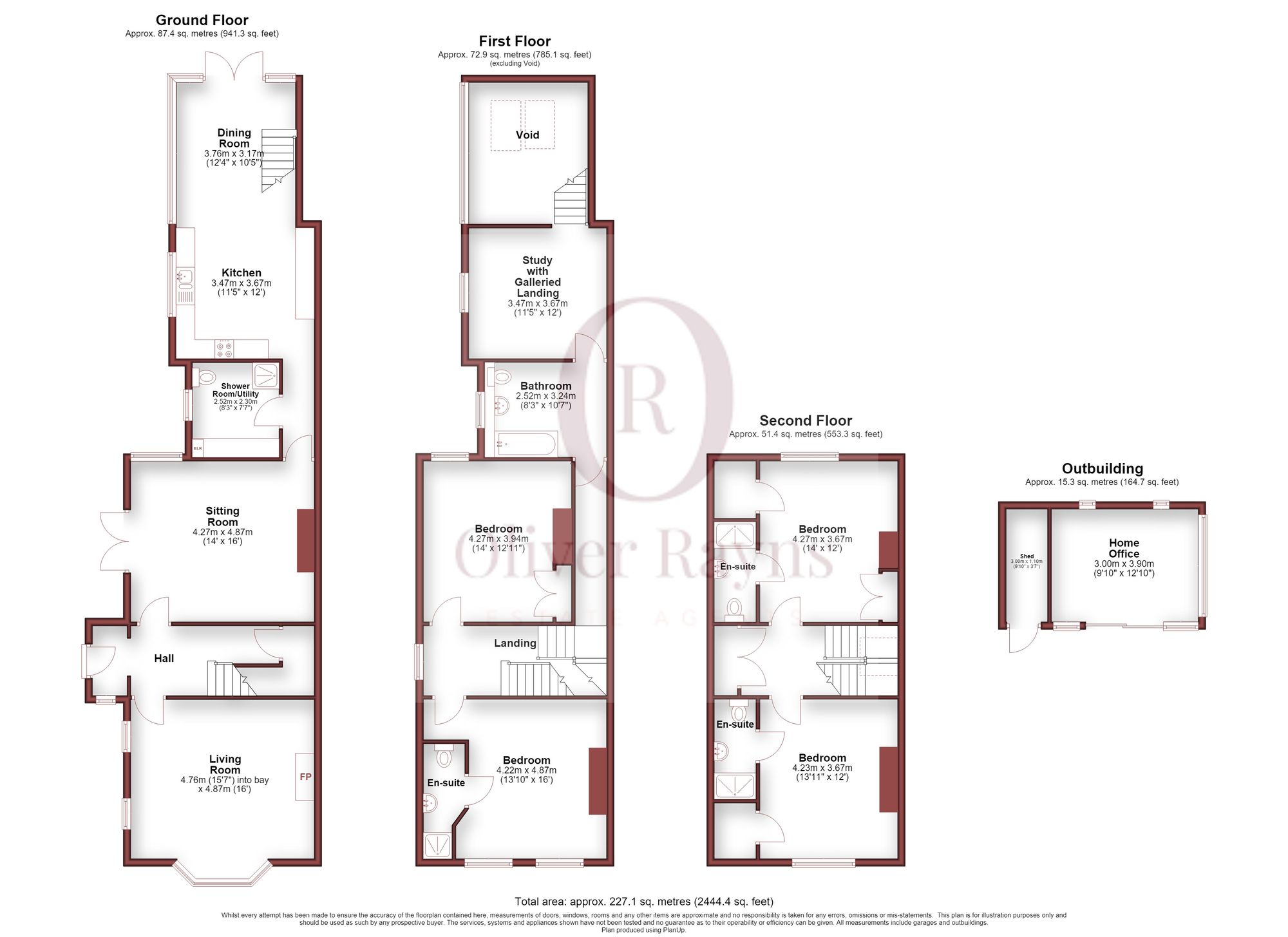 44 Knighton Drive, Leicester floorplan