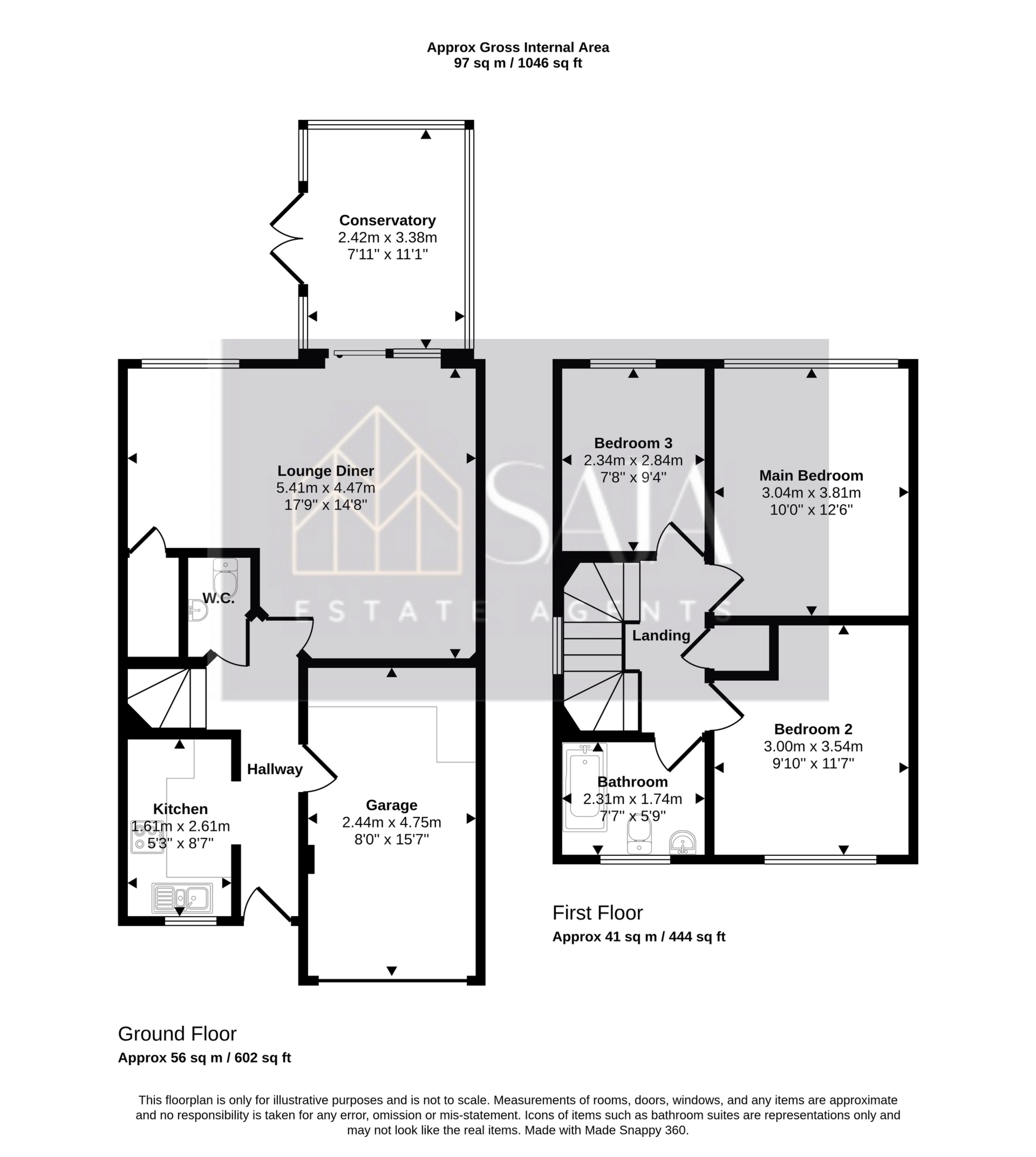1, Nine Elms Close, Feltham floorplan