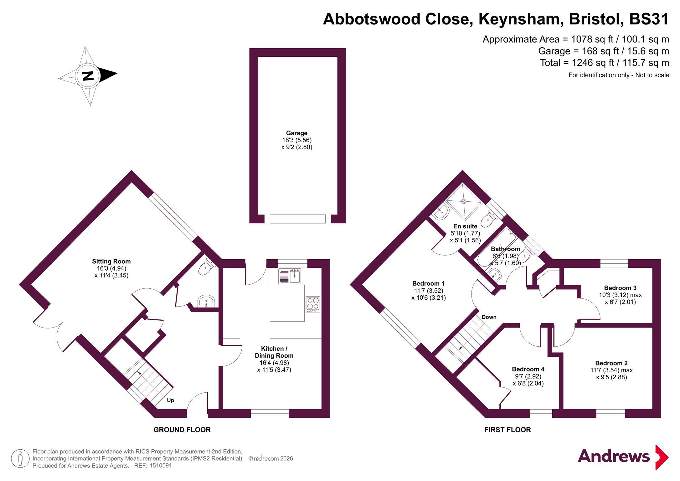 12, Abbotswood Close, Bristol floorplan