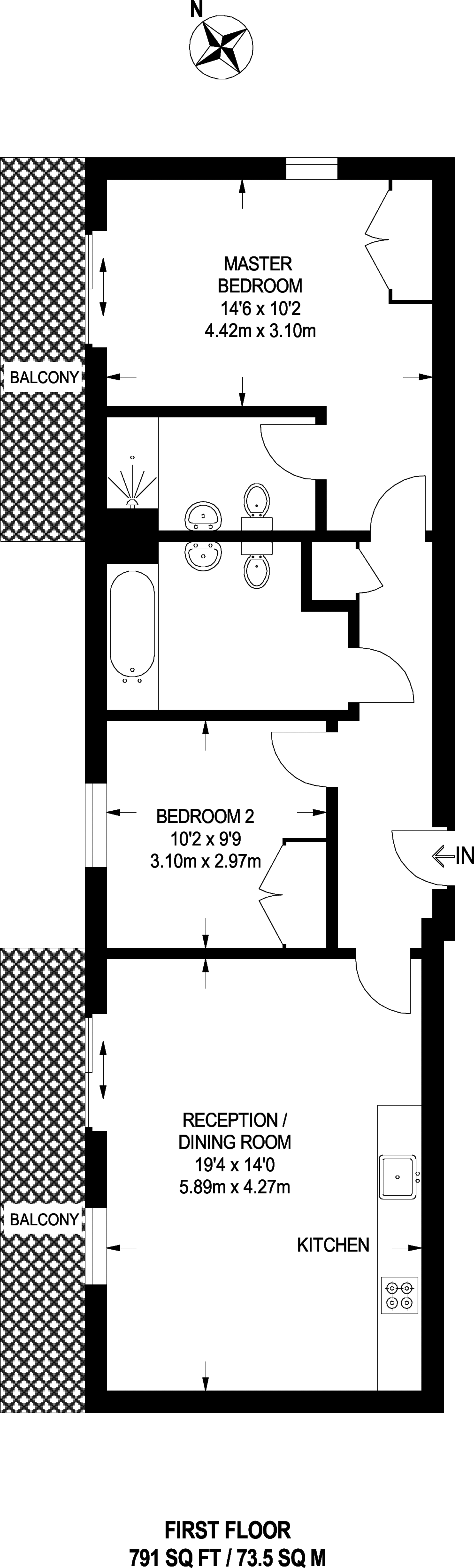Wellsborough Mews, Wimbledon floorplan