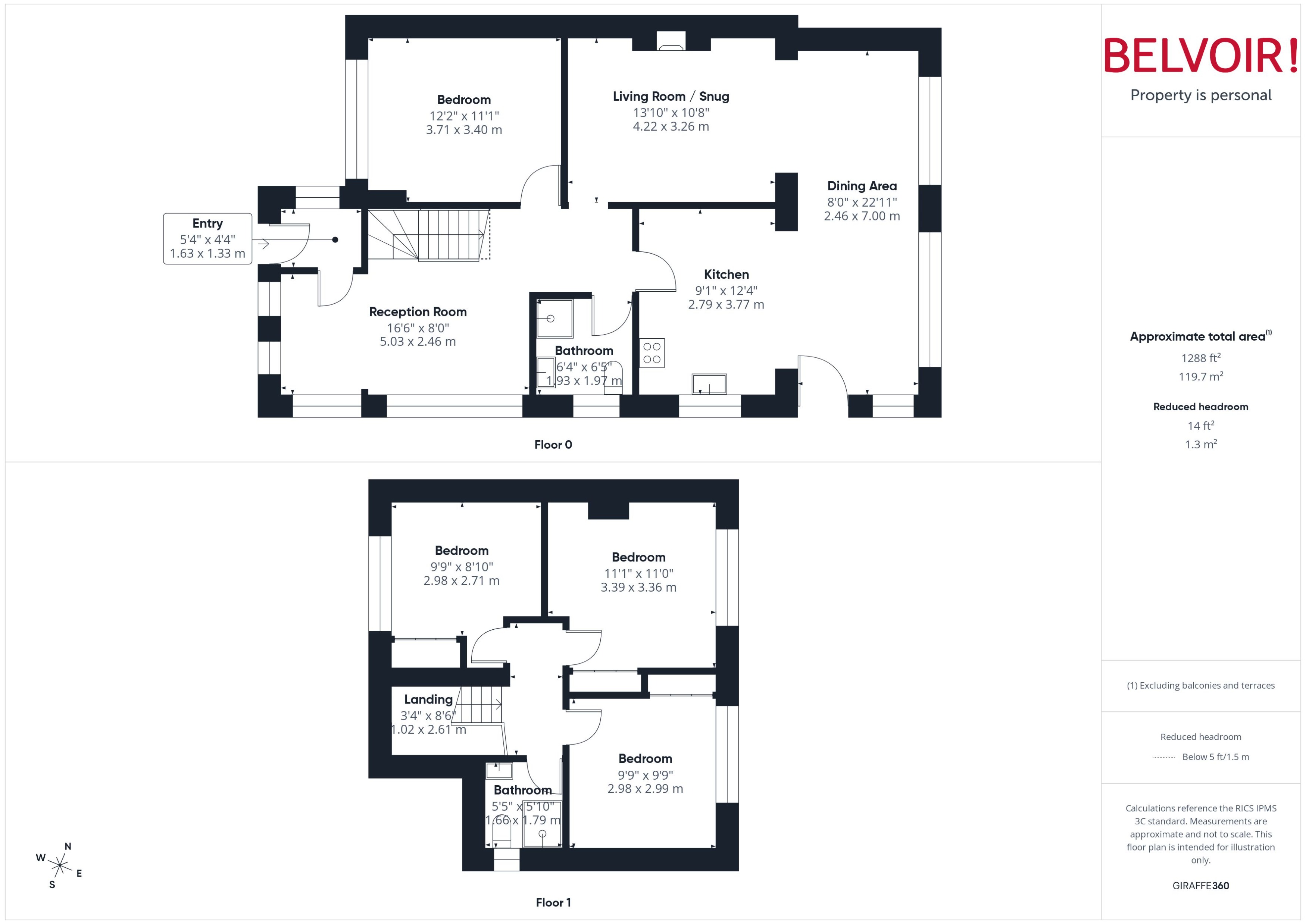 11, Dean Close, Skelmersdale floorplan
