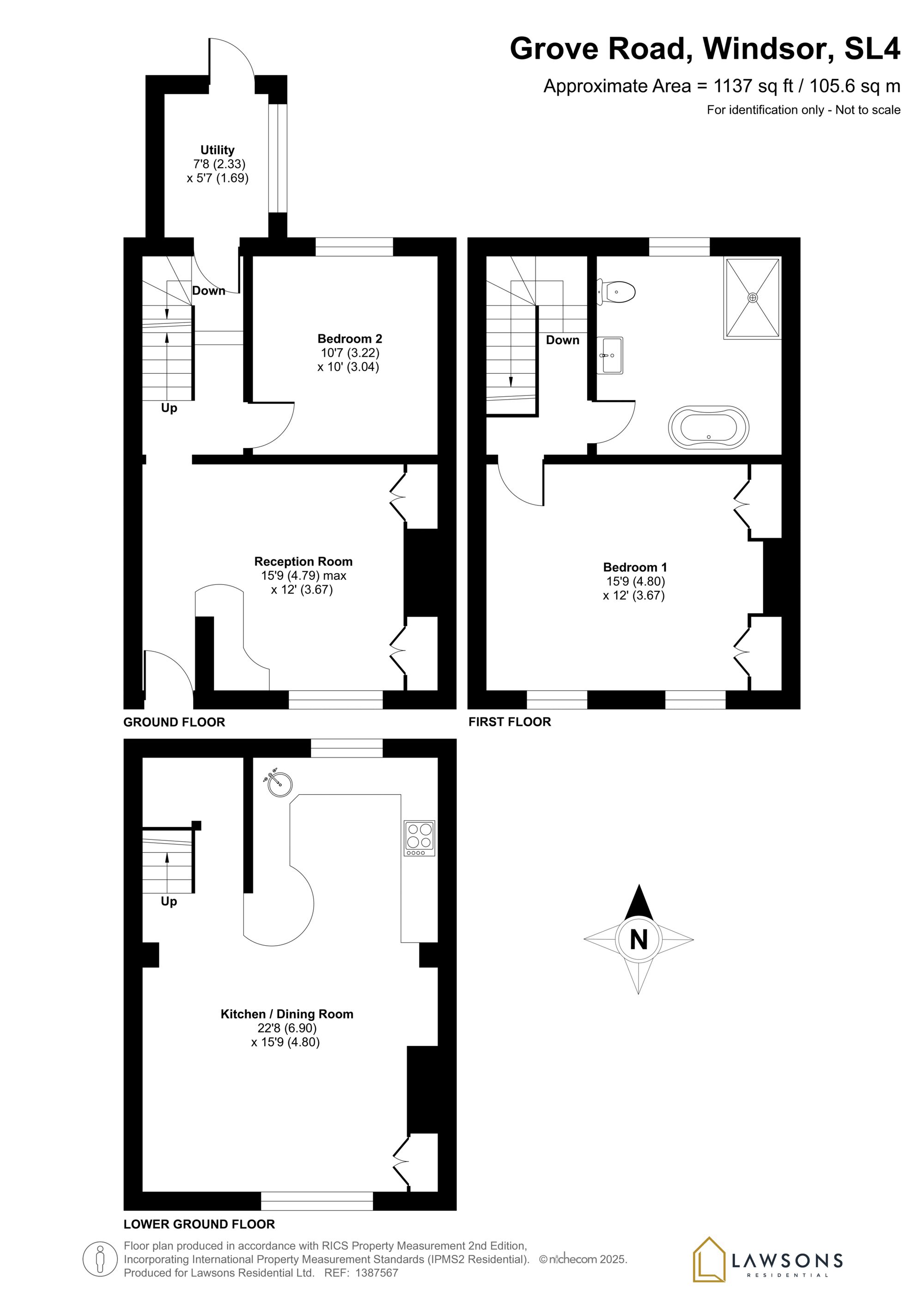 66 Grove Road, Windsor floorplan