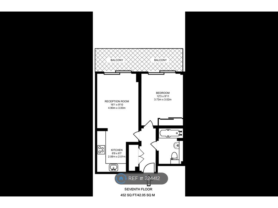 1 Bedrooms Flat to rent in Torre Vista, Lewisham SE13