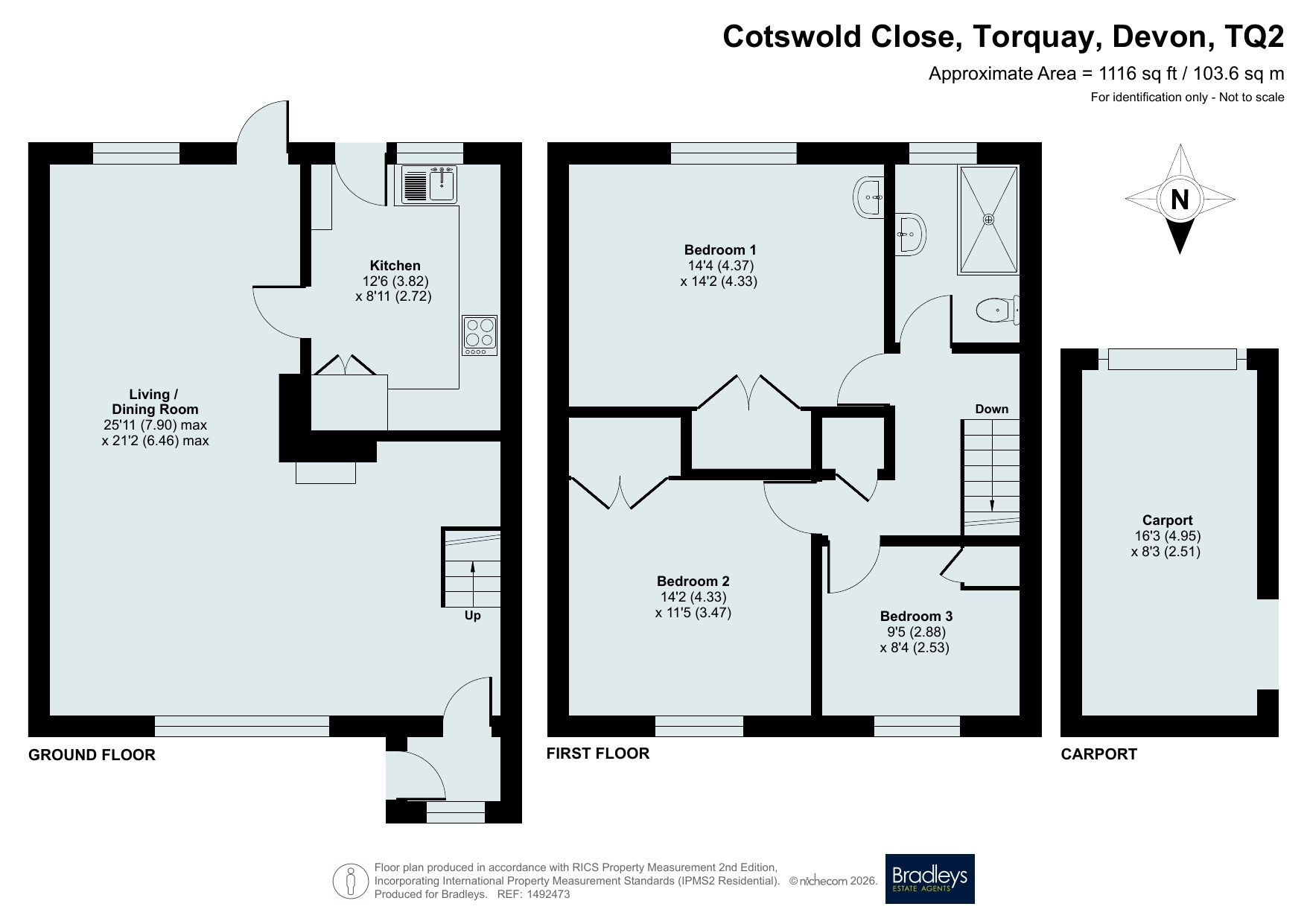 4 Cotswold Close, Torquay Devon, Devon floorplan