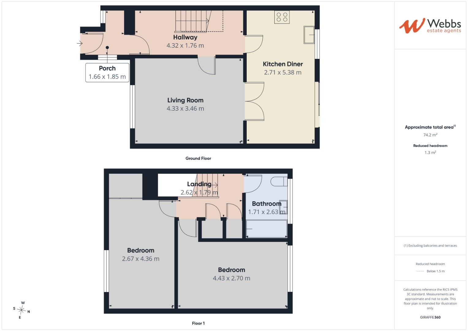 22, Wyre Close, Walsall floorplan