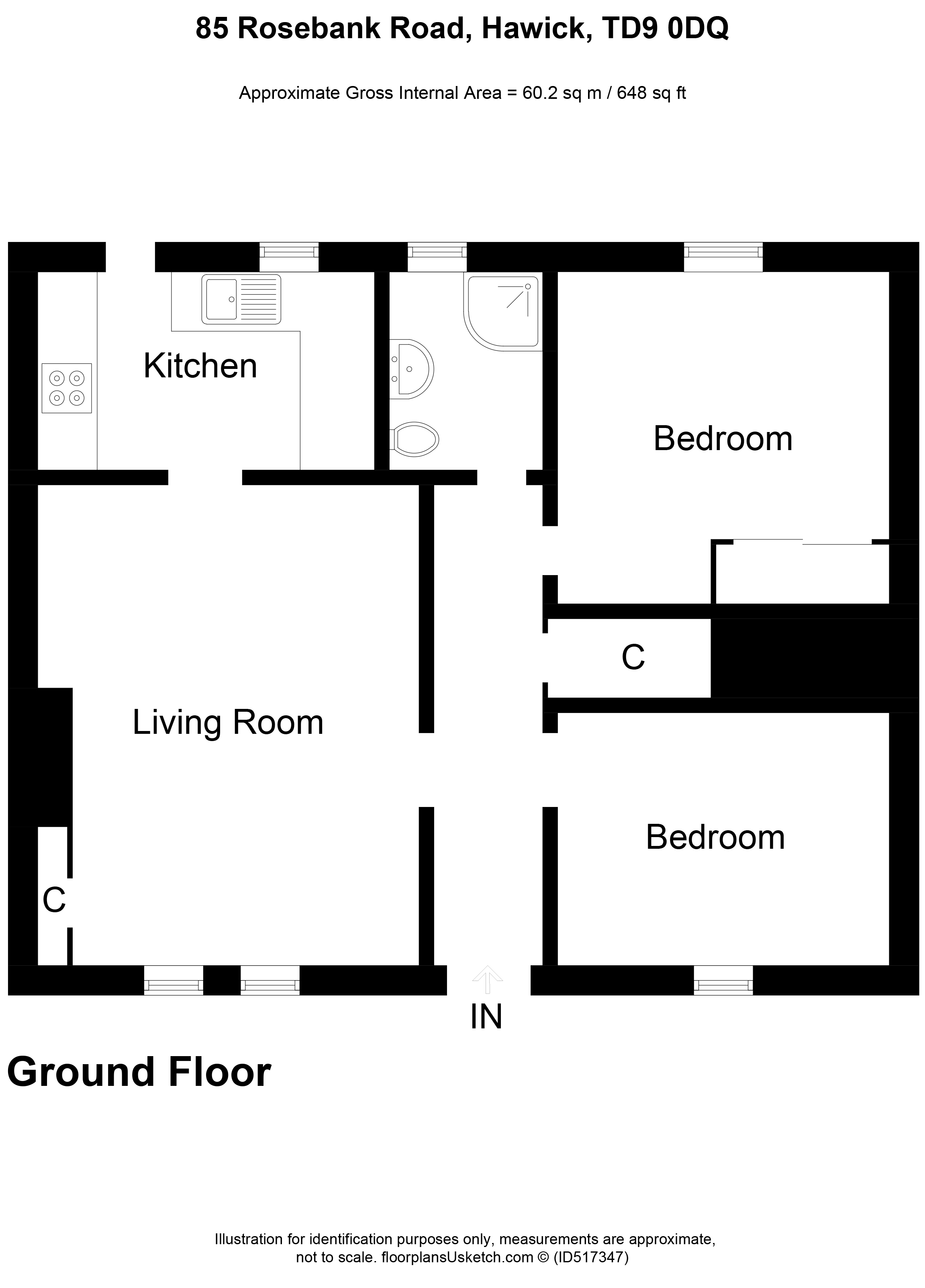 2 Bedrooms Villa for sale in 85 Rosebank Road, Hawick TD9