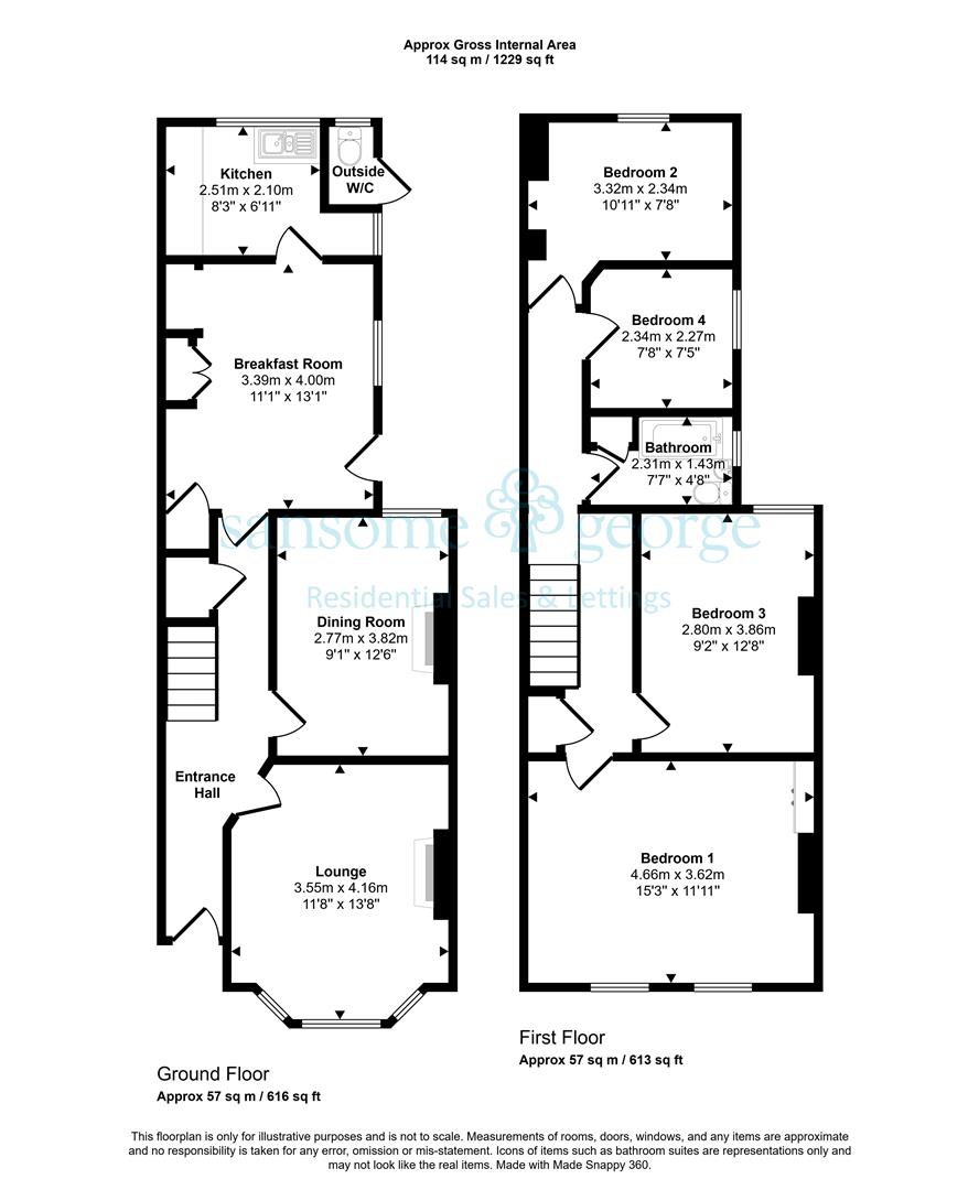 120, Wantage Road, Reading floorplan