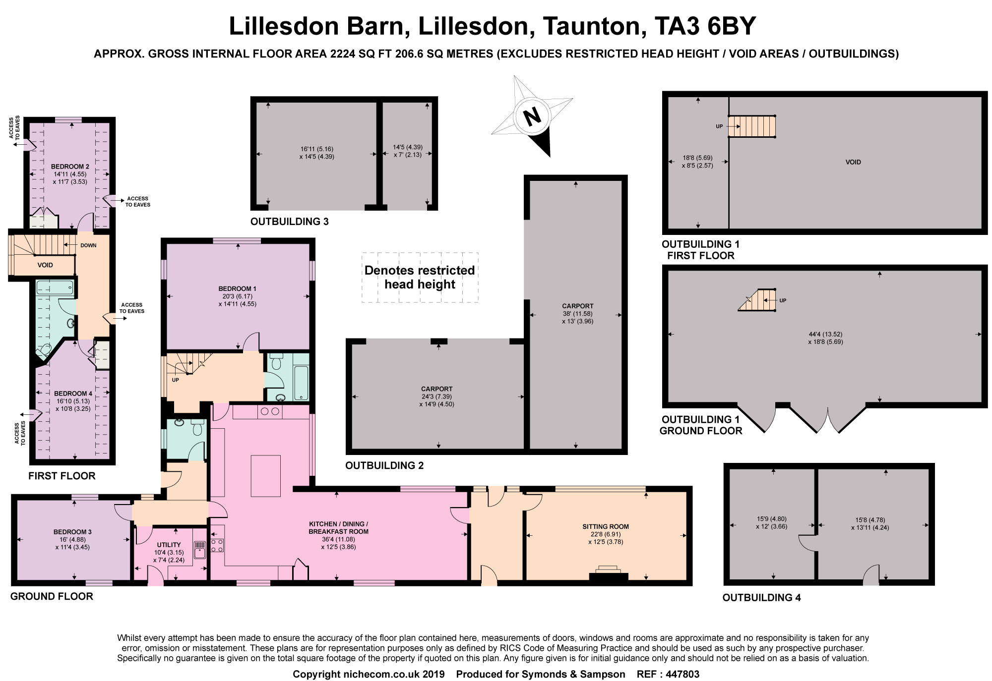 4 Bedrooms Equestrian property for sale in Lillesdon, Taunton, Somerset TA3