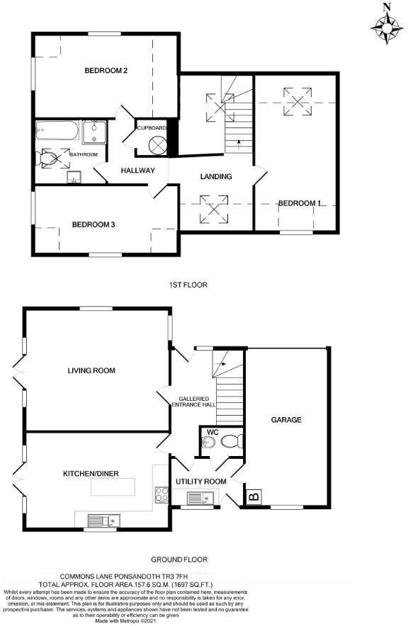 Dor Meynek, Commons Lane, Ponsanooth floorplan