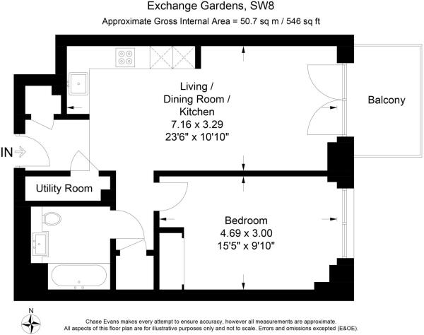 Flat 56, Exchange Gardens, Exchange Gardens, London floorplan