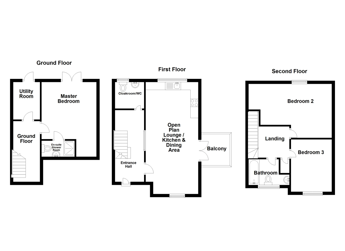Forthill, Ballycarry, County Antrim BT38, 3 bedroom terraced house for