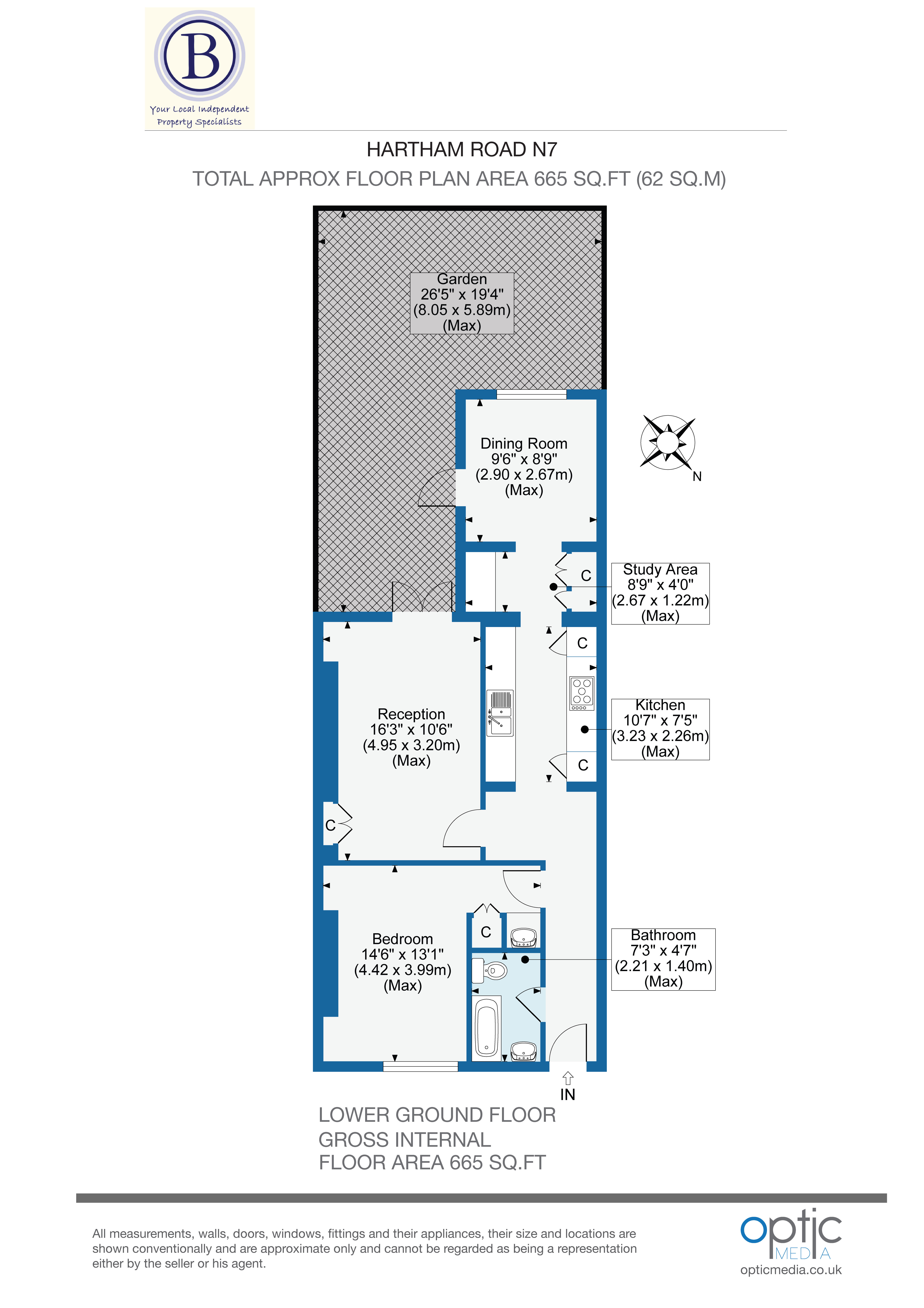 Hartham Road, London floorplan