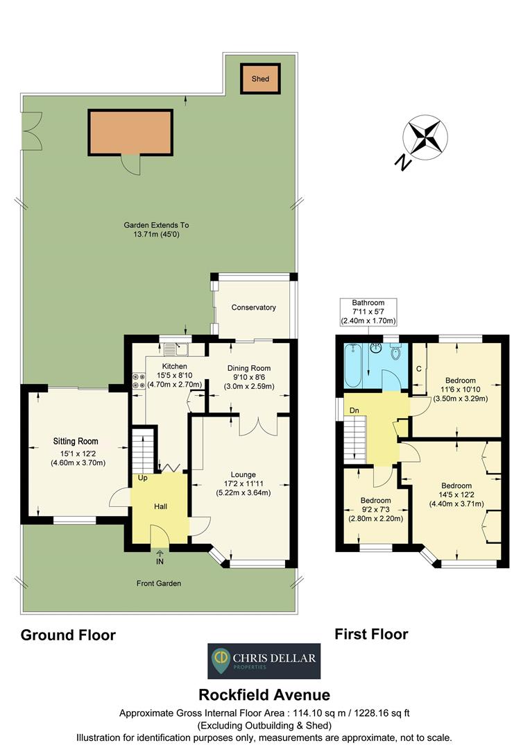 44, Rockfield Avenue, Ware floorplan