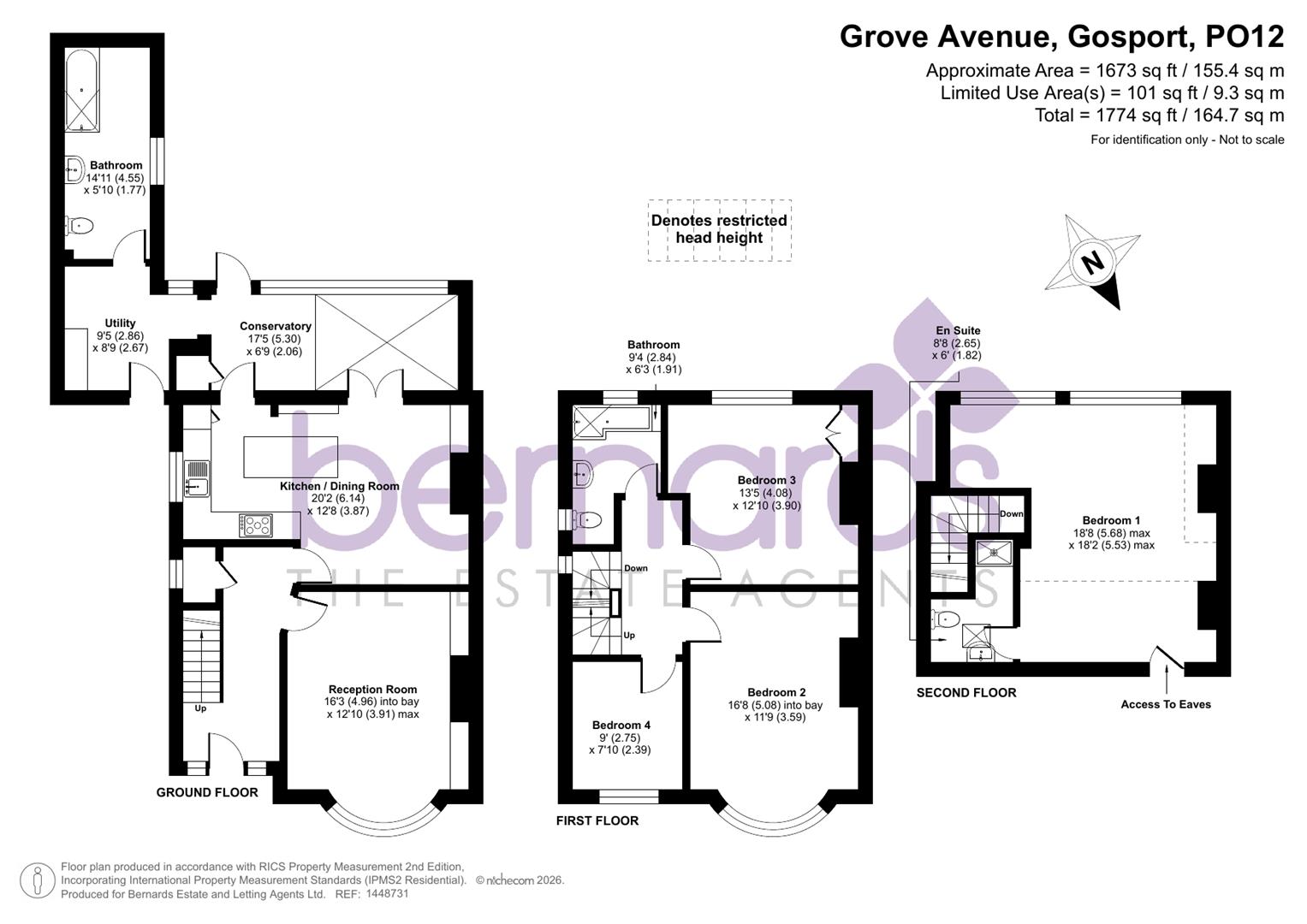 3, Grove Avenue, Gosport floorplan