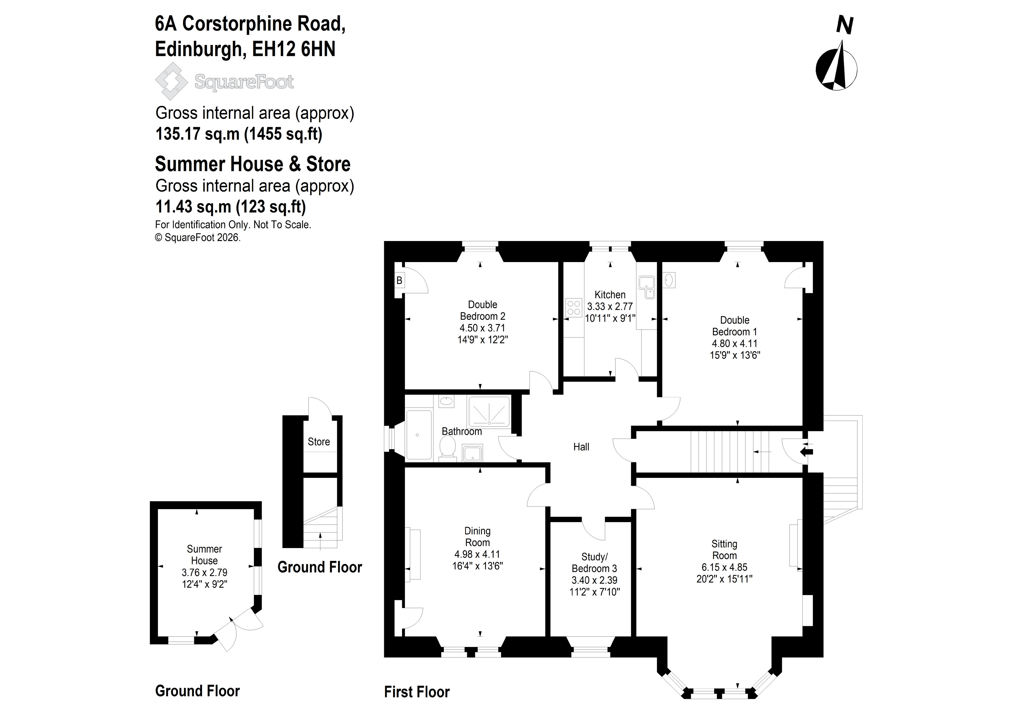 6A, Corstorphine Road, Edinburgh floorplan