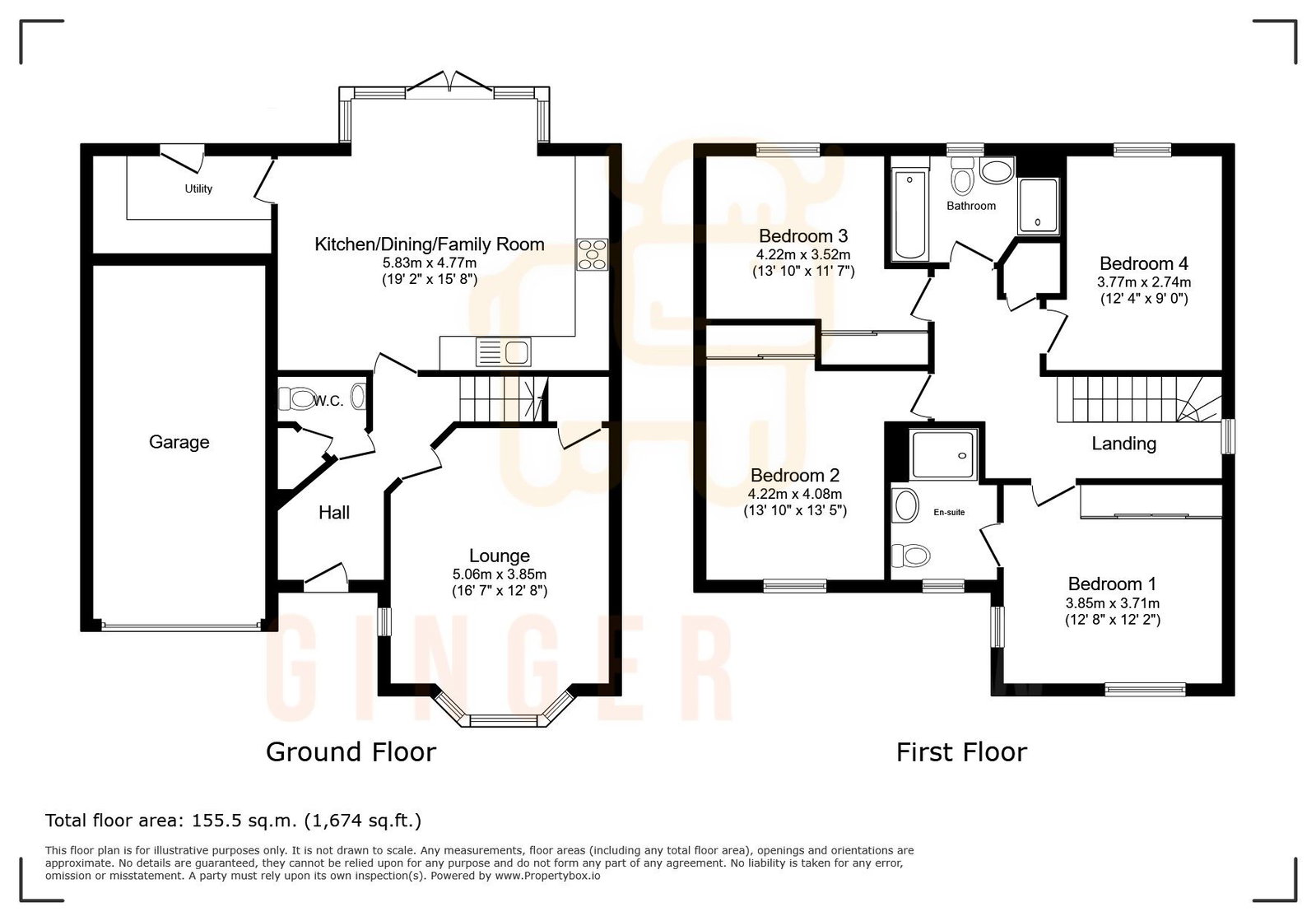 76, Peregrine Way, Wixams floorplan