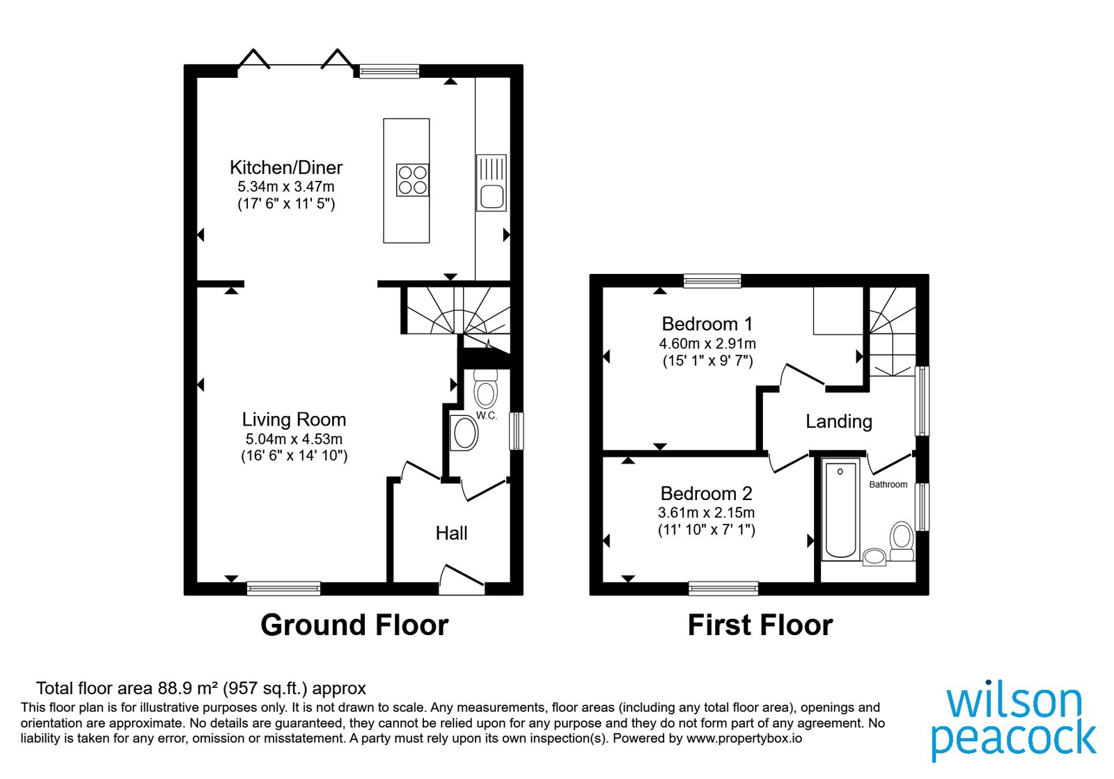 2 Wharfside Cottage,, Old Wolverton Road, Milton Keynes floorplan