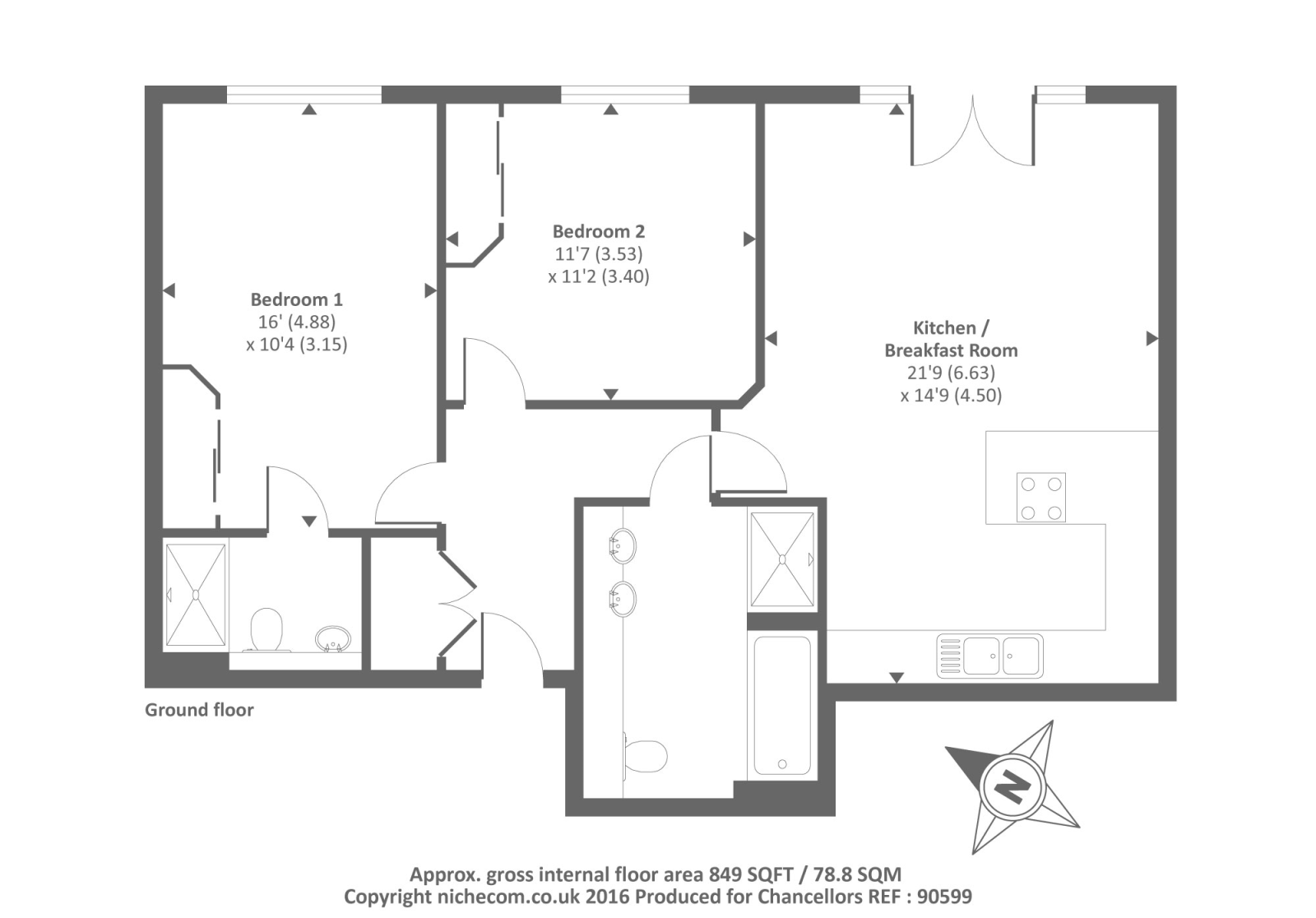 2 Bedrooms Flat to rent in Upcross Gardens, Berkley Avenue RG1