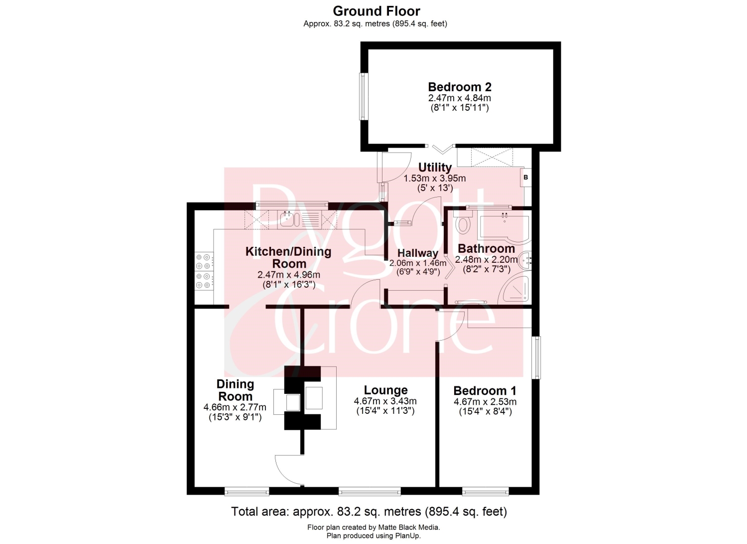 140, Barrier Bank, Spalding floorplan