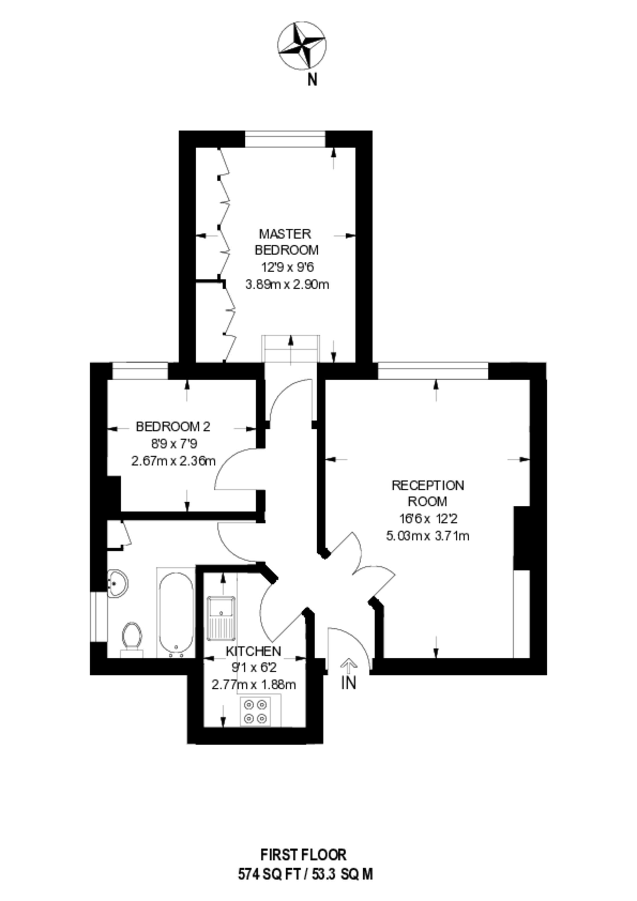 Anson Road, Mapesbury Estate floorplan