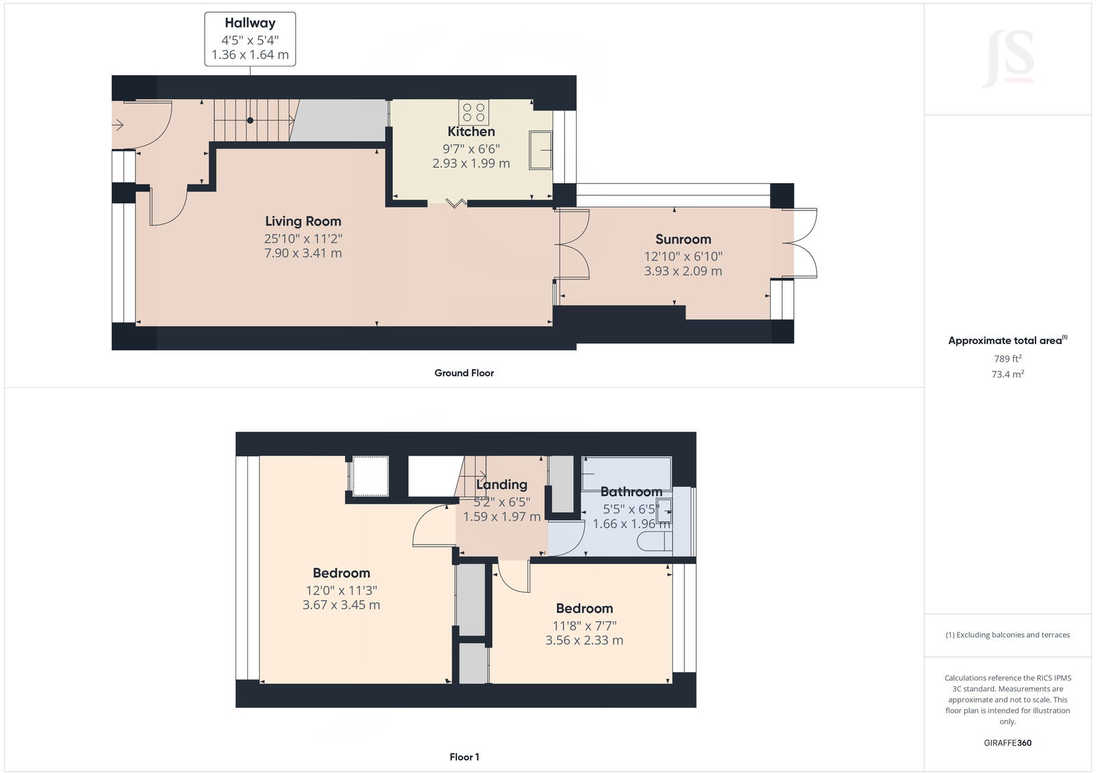 86, Brook Way, Lancing floorplan