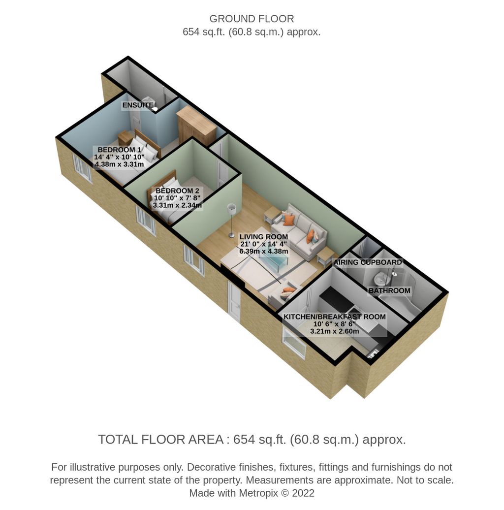 Old Road, Linslade, Leighton Buzzard LU7, 2 bedroom flat for sale