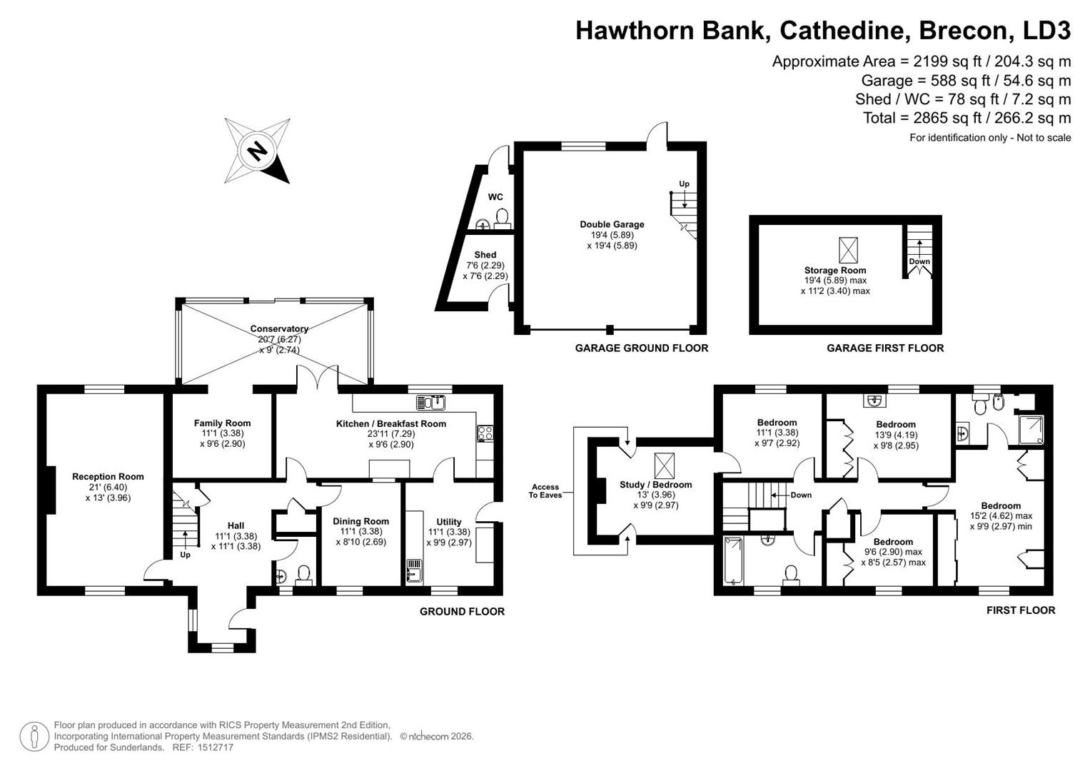 Hawthorn Bank, Cathedine, Brecon floorplan